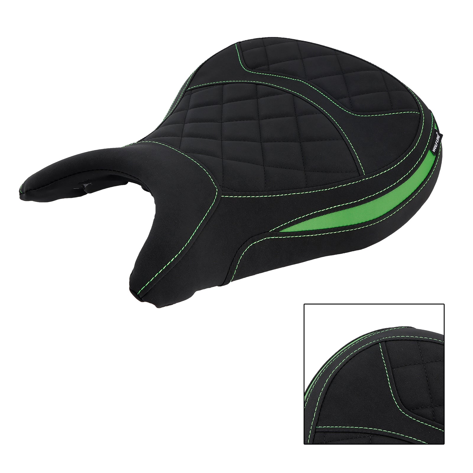 24-25 Kawasaki Eliminator 500 Spodní přední sedadlo řidiče Raider Pillion černý