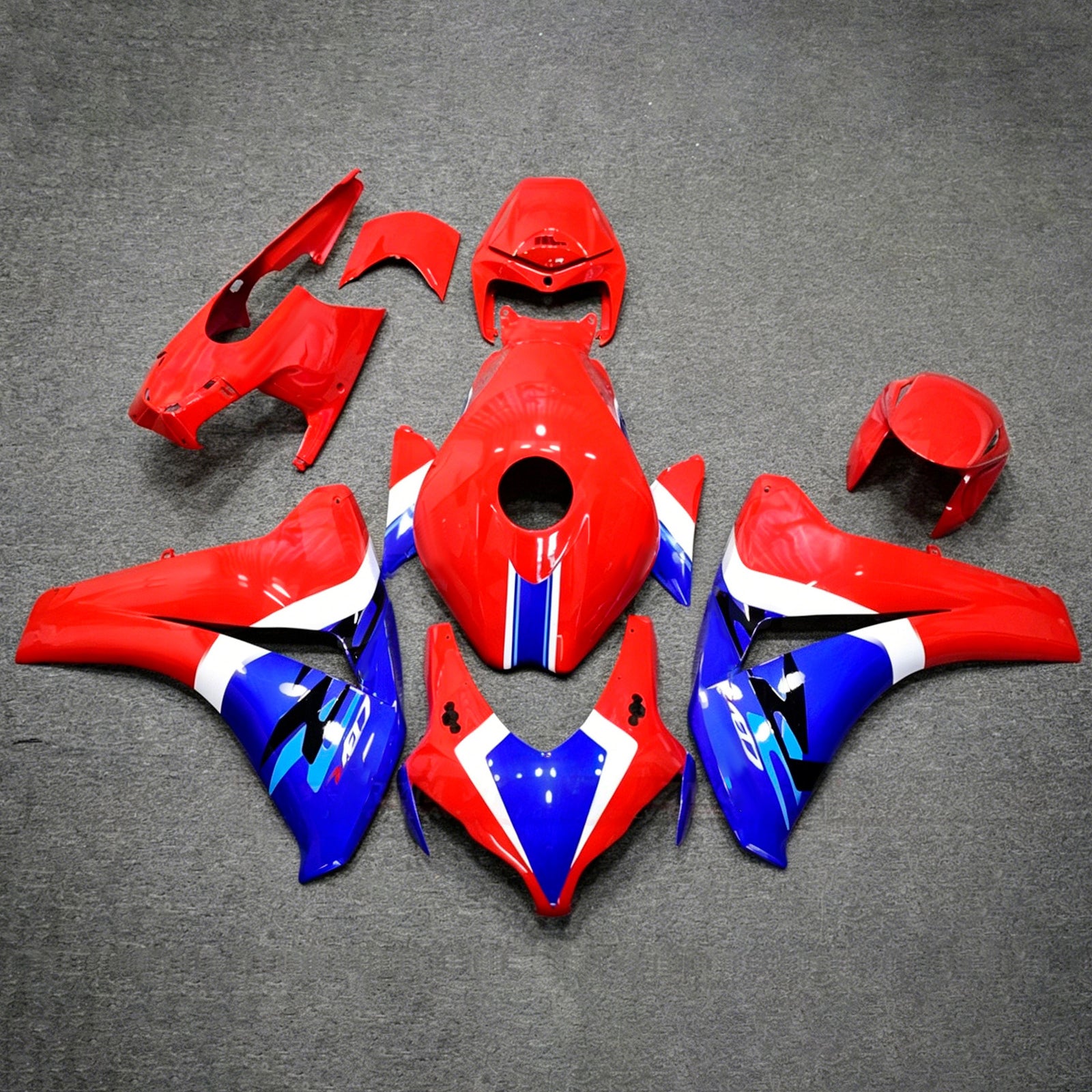 Amotopart 2008-2011 Honda CBR1000RR Red/Blue Fairing Kit