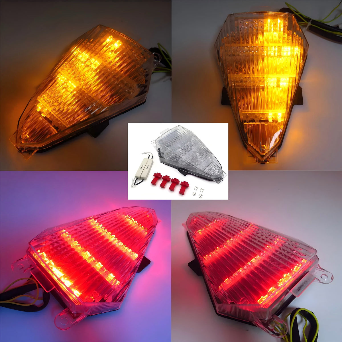 2008–2014 Yamaha YZF R6 Klares LED-Rücklicht mit integrierten Blinkern
