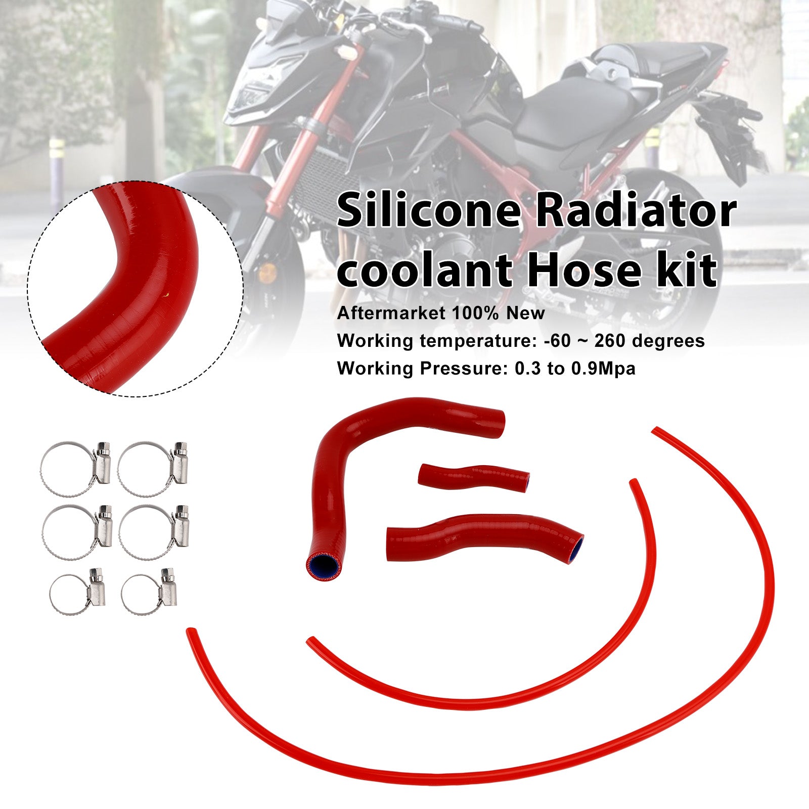 23-25 Honda CB750 Hornet XL750 Transalp Silicone Radiator coolant Hose