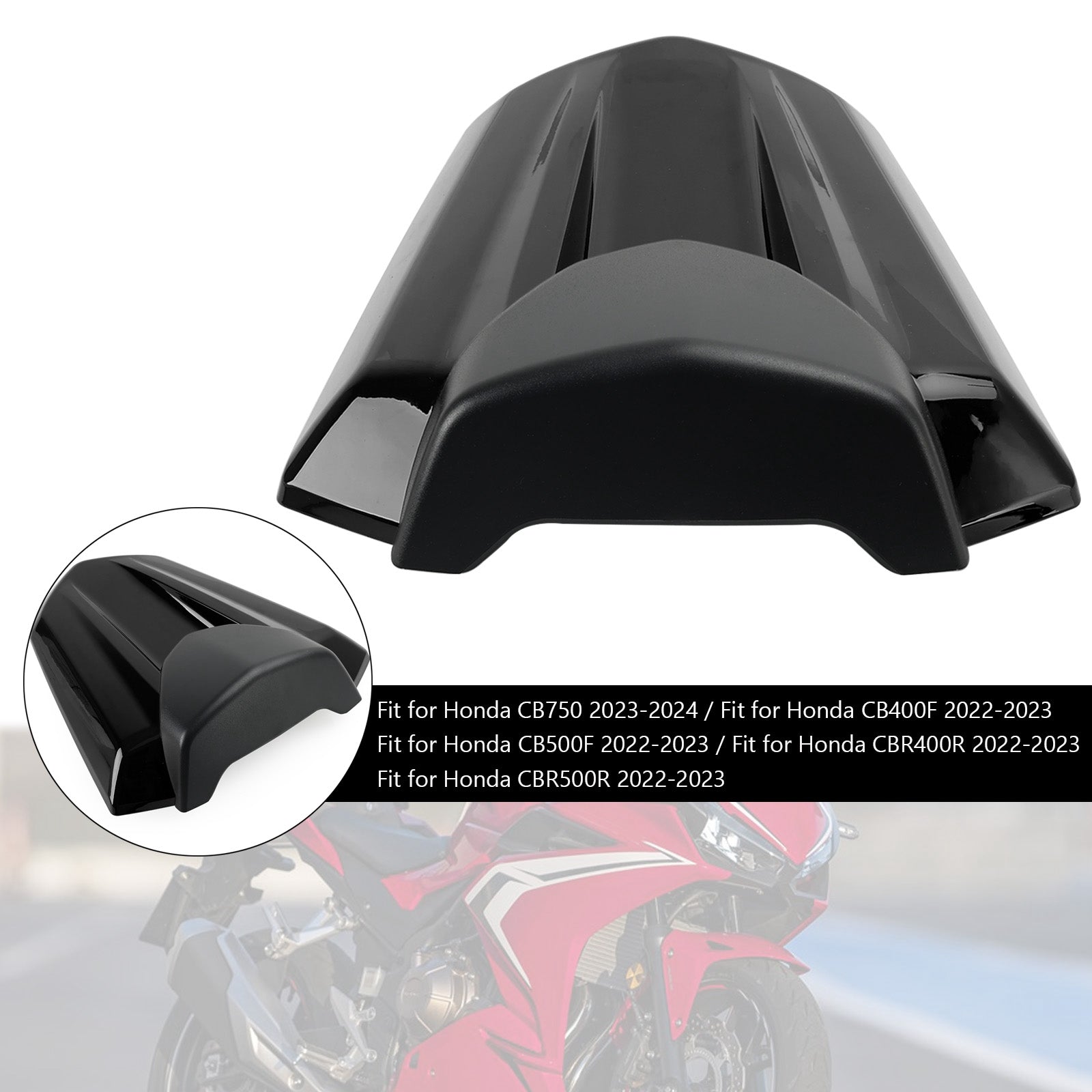 Cubierta de carenado de asiento trasero para Honda CB750 CB400F CB500F CBR400R CBR500R 22-23
