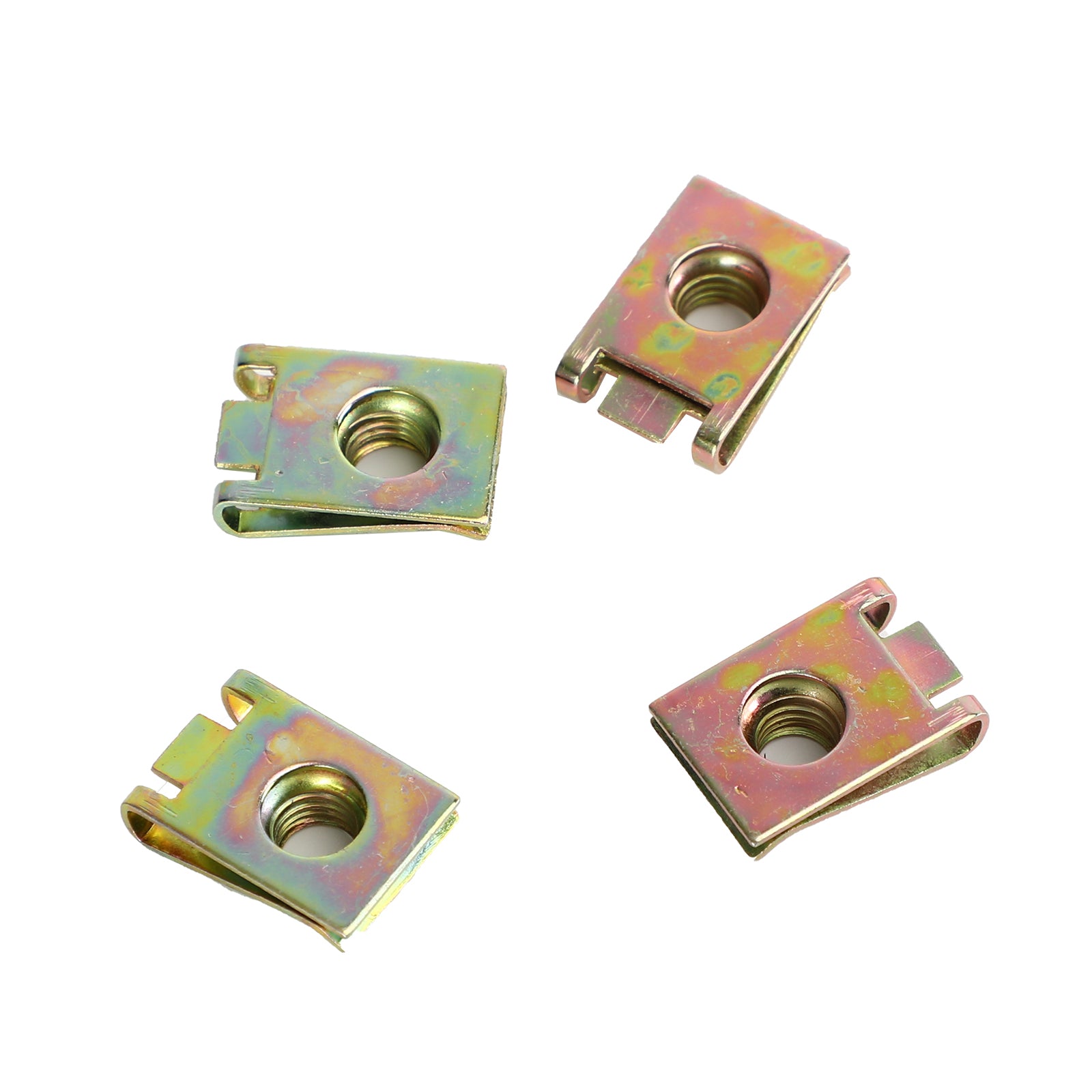 4X 96-19 Harley Glide King Touring Saddlebag Lever Lock Bolts Nuts Set Silver