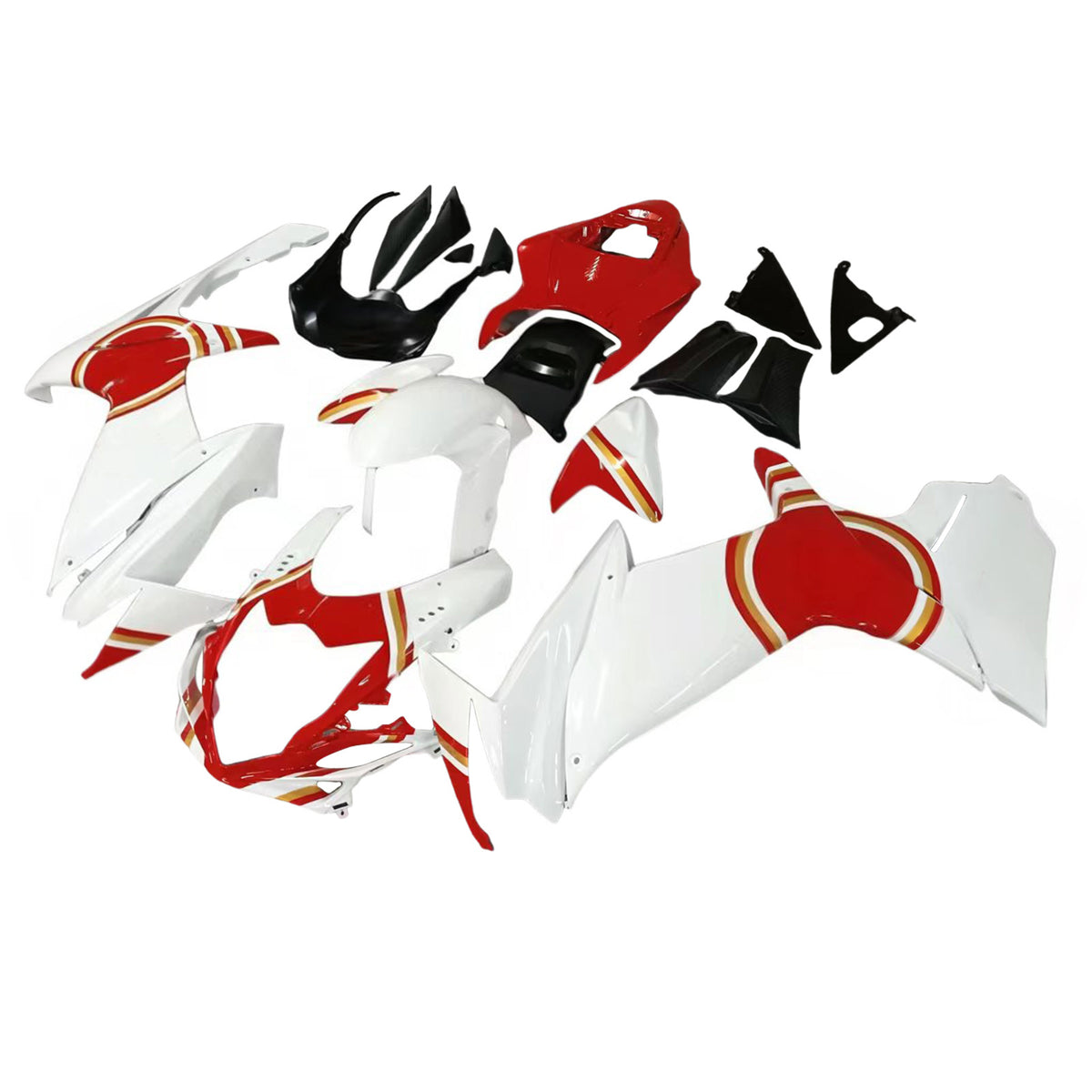 Amotopart 2011-2026 Suzuki GSX-R600 GSX-R750 K11 Red White Fairing Kit