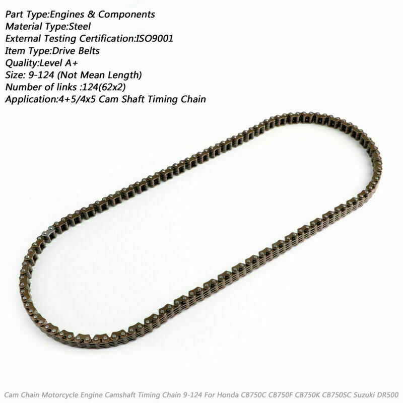 Honda CB750C CB750F CB750K CB750SC Suzuki DR500 Cam Chain Motorcycle Engine Camshaft Timing Chain 9-124