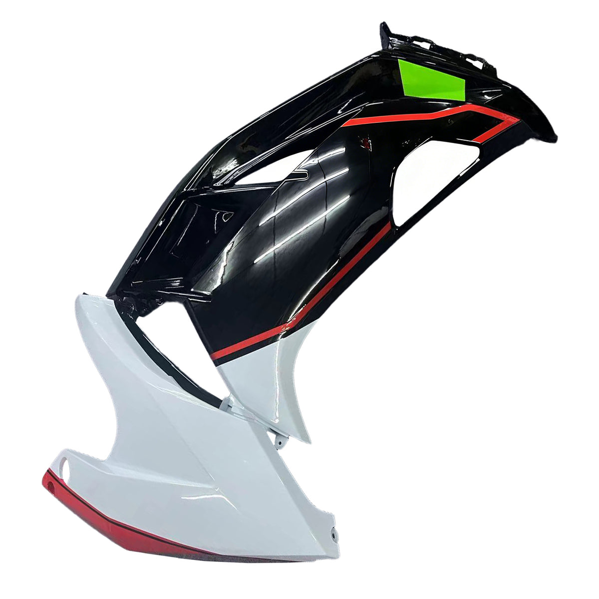 Amotopart 2012-2016 Kawasaki ER-6F Ninja 650 Black White Green Fairing Kit