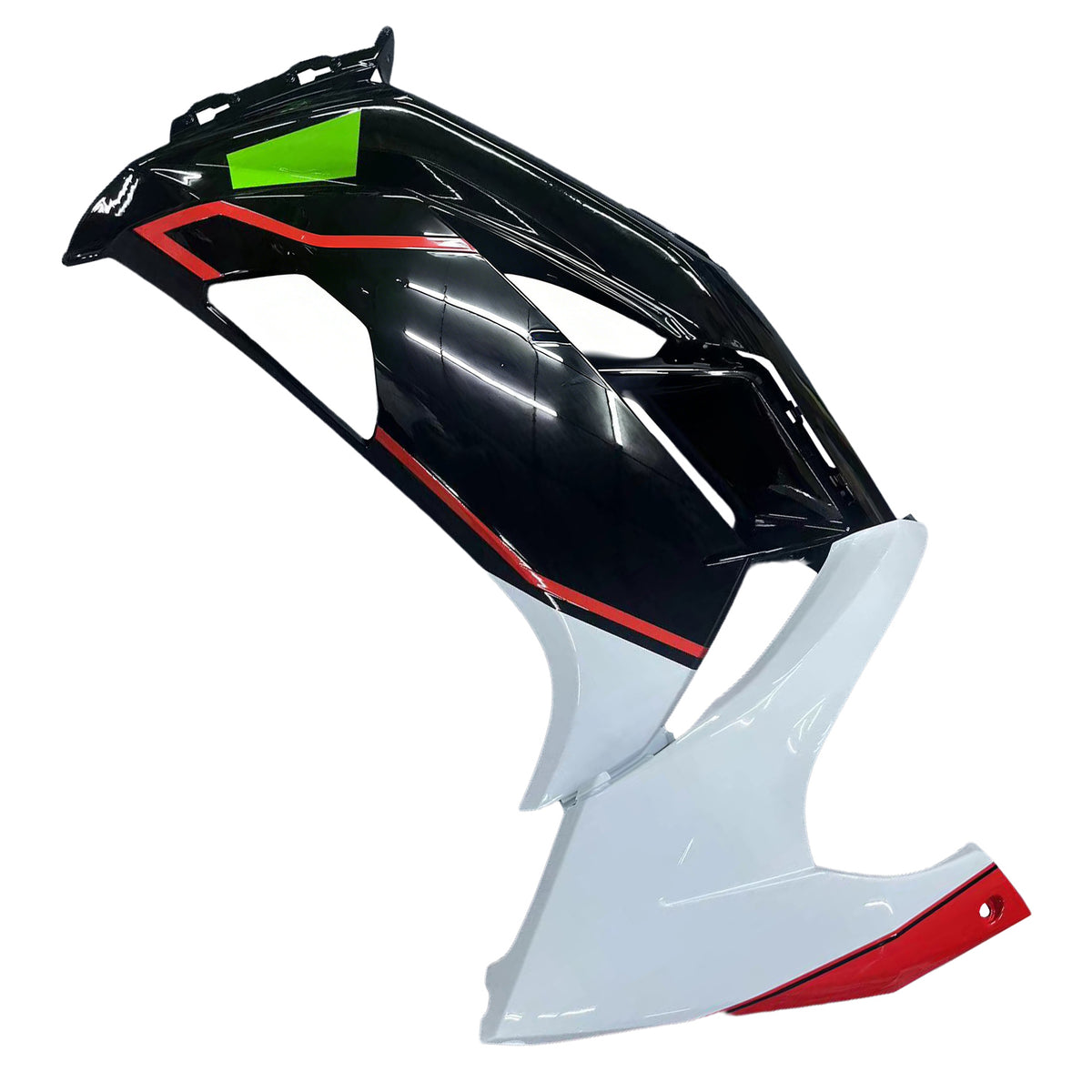 Amotopart 2012-2016 Kawasaki ER-6F Ninja 650 Black White Green Fairing Kit