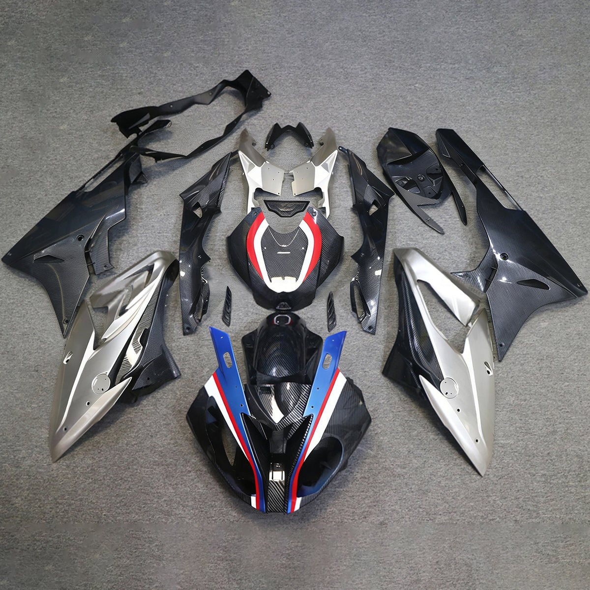 Amotopart 2015-2016 BMW S1000RR Carbon Fiber Pattern Fairing Kit