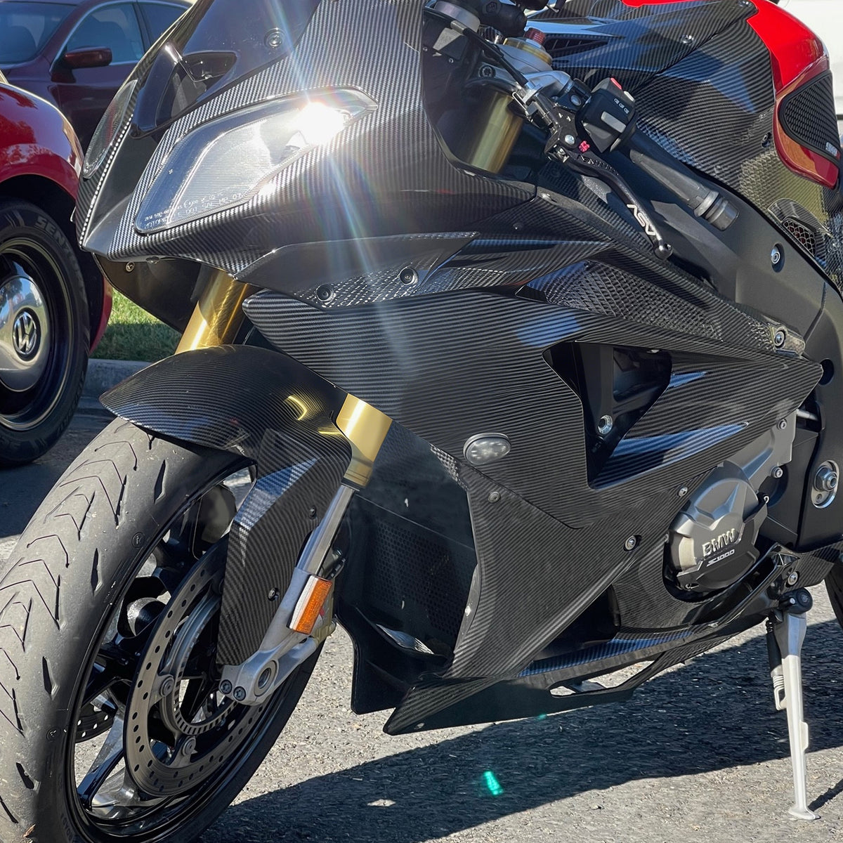 Amotopart 2017-2018 BMW S1000RR Carbon Fiber Pattern Fairing Kit