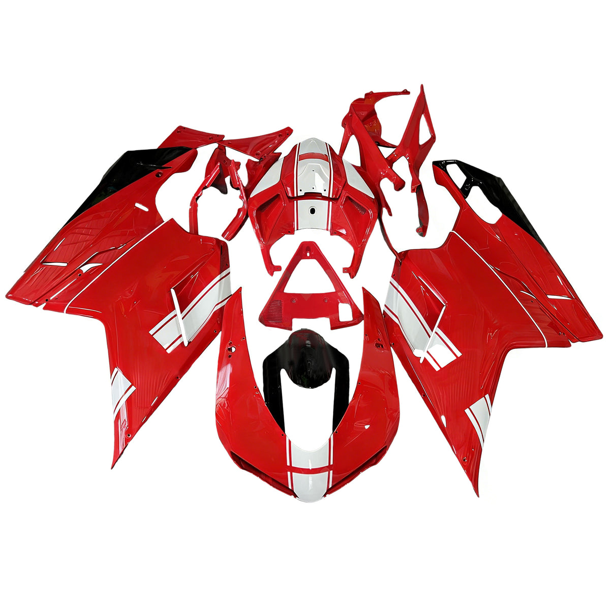 Amotopart 2007-2011 Ducati 1098 1198 848 Red Fairing Kit