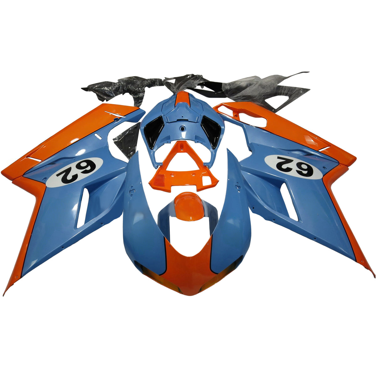 Amotopart 2007-2011 Ducati 1098 1198 848 Blue Red Fairing Kit