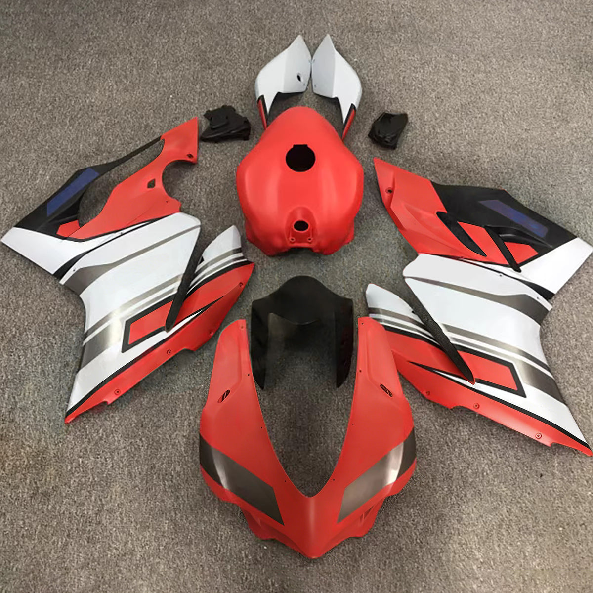 Amotopart 2015-2020 Ducati 1299 Orange White Fairing Kit