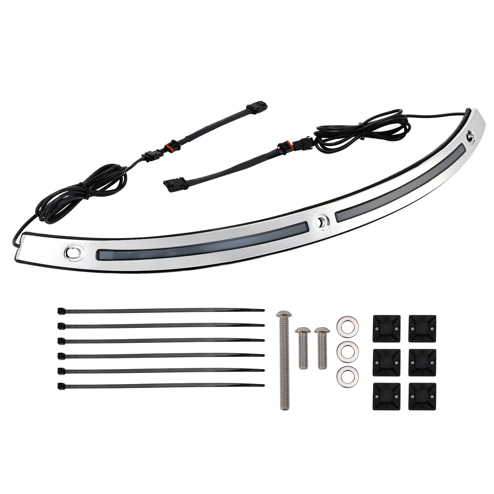 2014+ Touring Electra Glide LED Running Turn Signal Light Windshield Trim