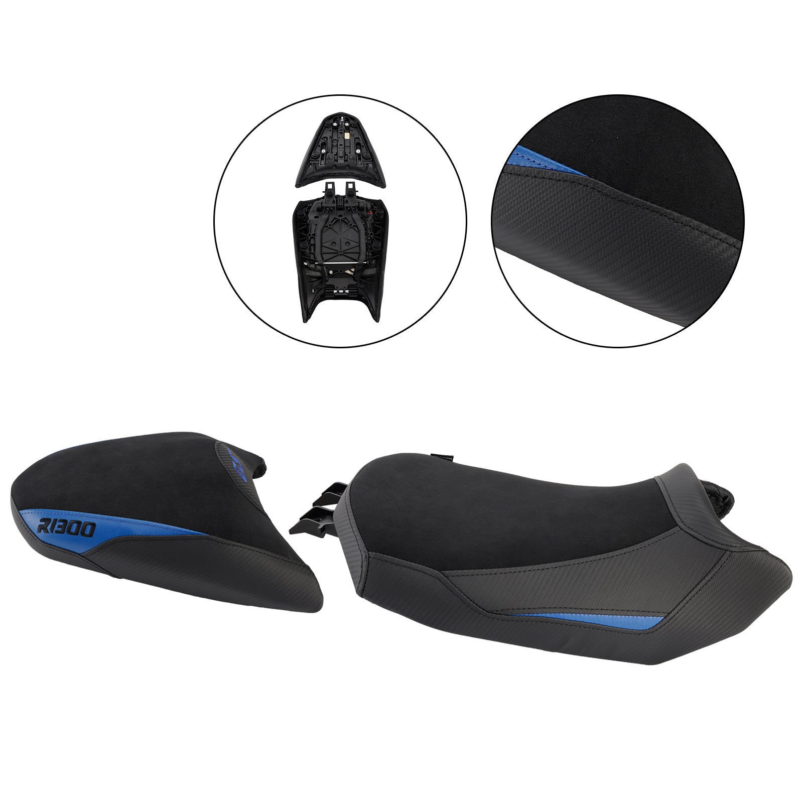 24-25 Bmw R1300Gs R 1300 Gs Nedre front med bagsædefører Pillion Blue