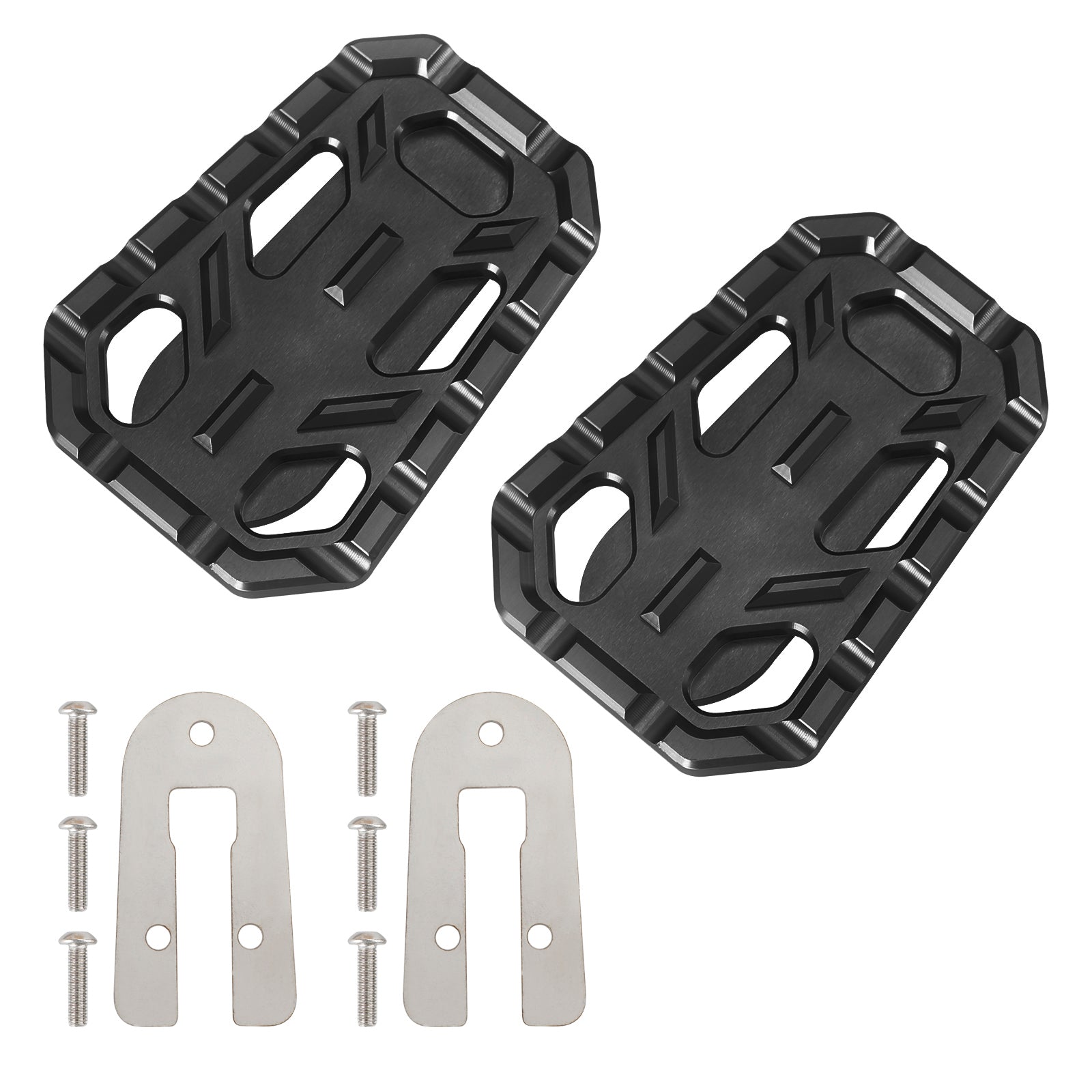 Cnc Foot Pegs Footrests Covers Driver Pedal Fit For TR Scrambler 1200 Tiger Silver