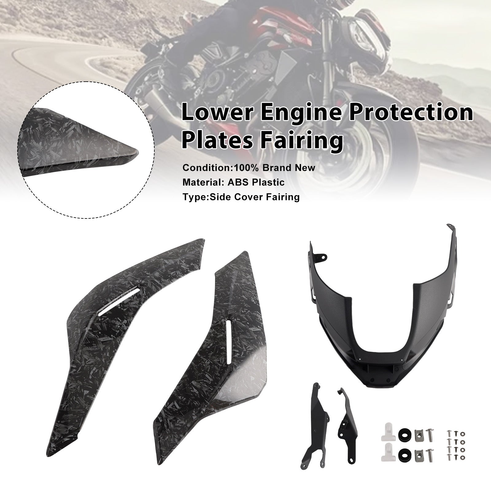 2023-2025 Street Triple 765 R/RSEngine Lower Belly Pan Panels Guard Fairing