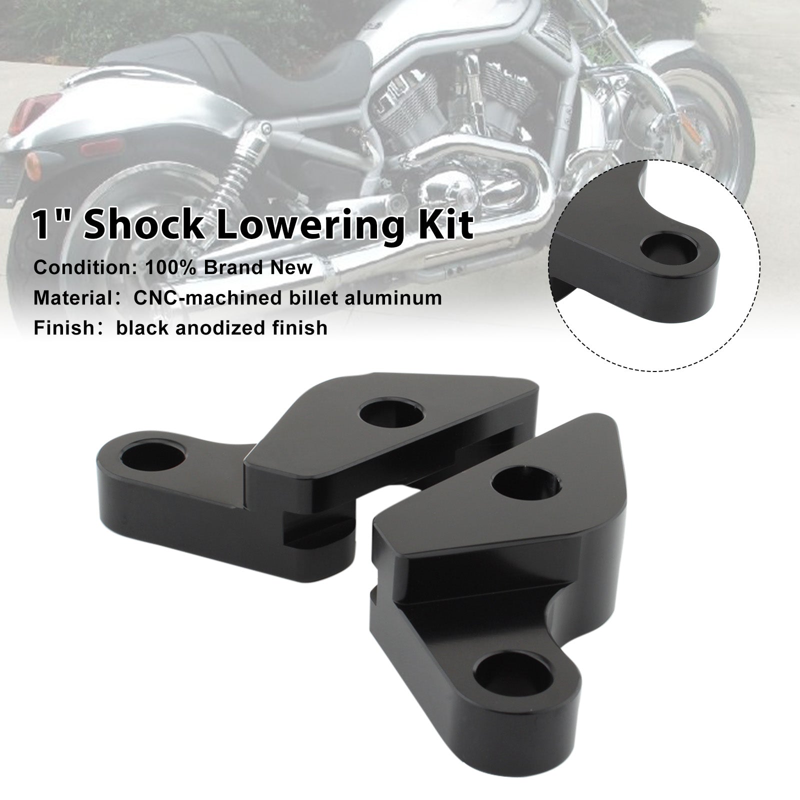 2007-2017 V-Rod VRSC 02-17 Night Rod Special 1" Shock Lowering Kit Fit