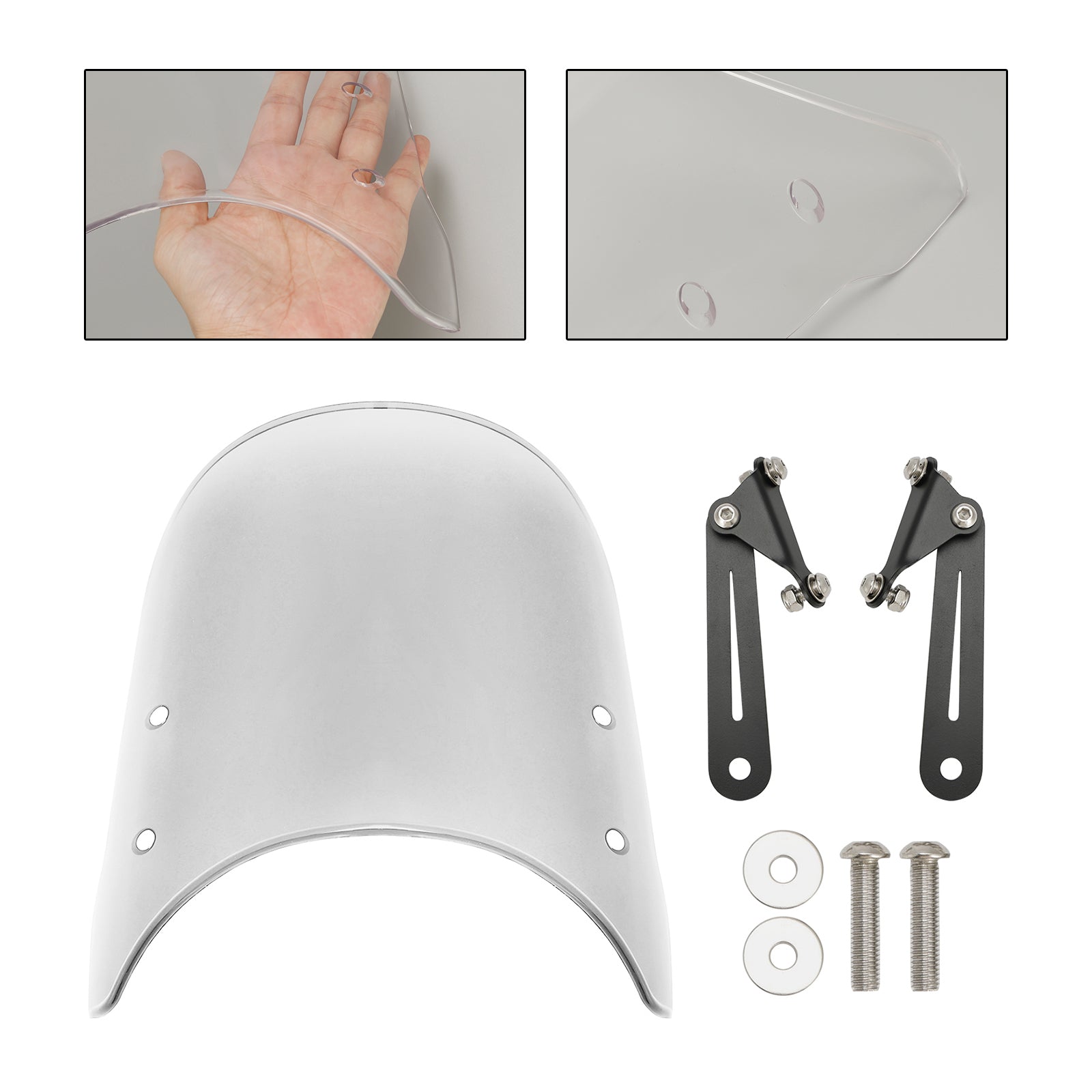 Moto Guzzi 16-23 V7 Classic & 18-23 V9 Clear Bobber Windshield vindruta