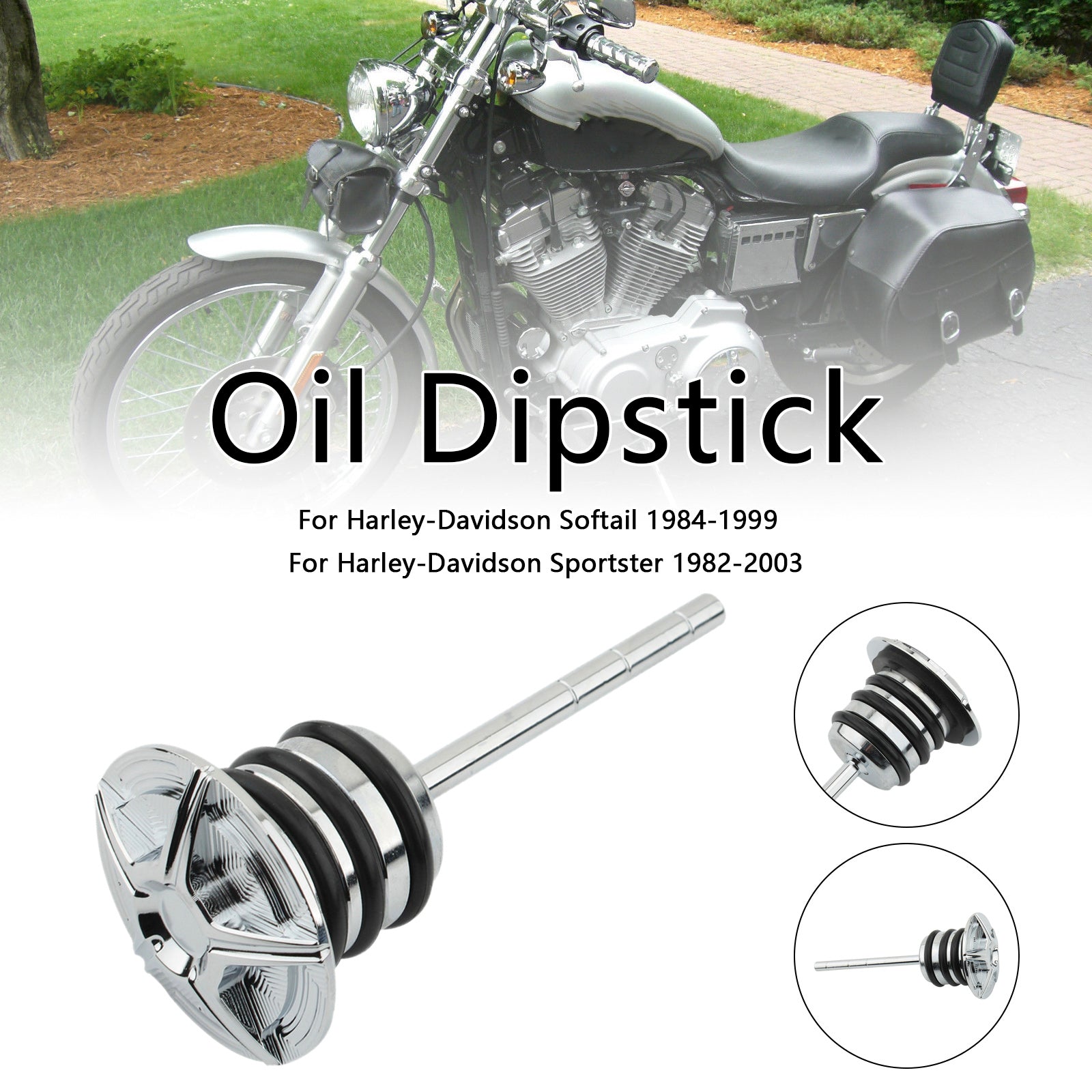 Softail 84-99 Sportster 82-03 Oil Dipstick Tank Cap Plug