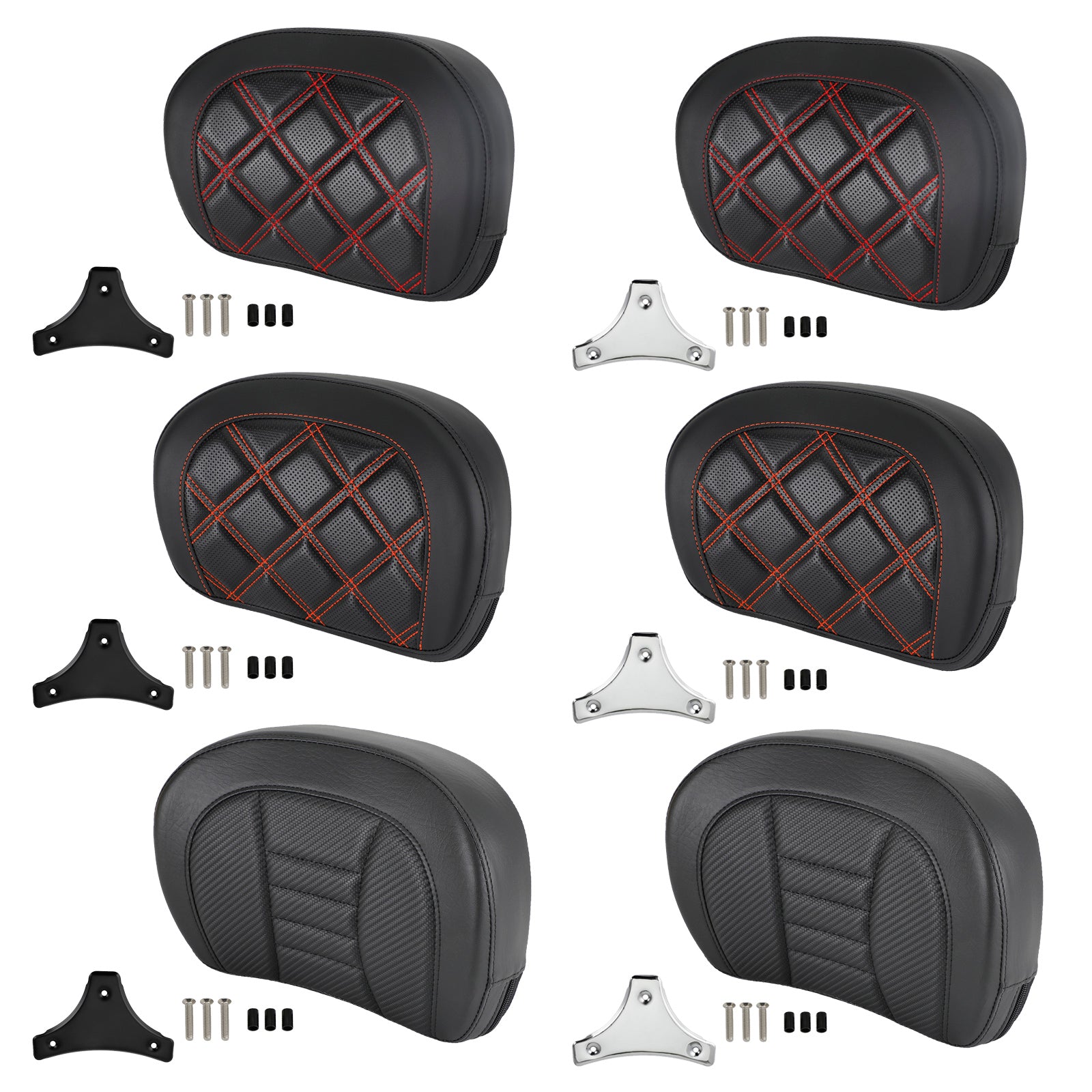 Driver Rider Sissy Bar Seat Backrest Pad for CVO Street Glide FLHXSE 2015-2021