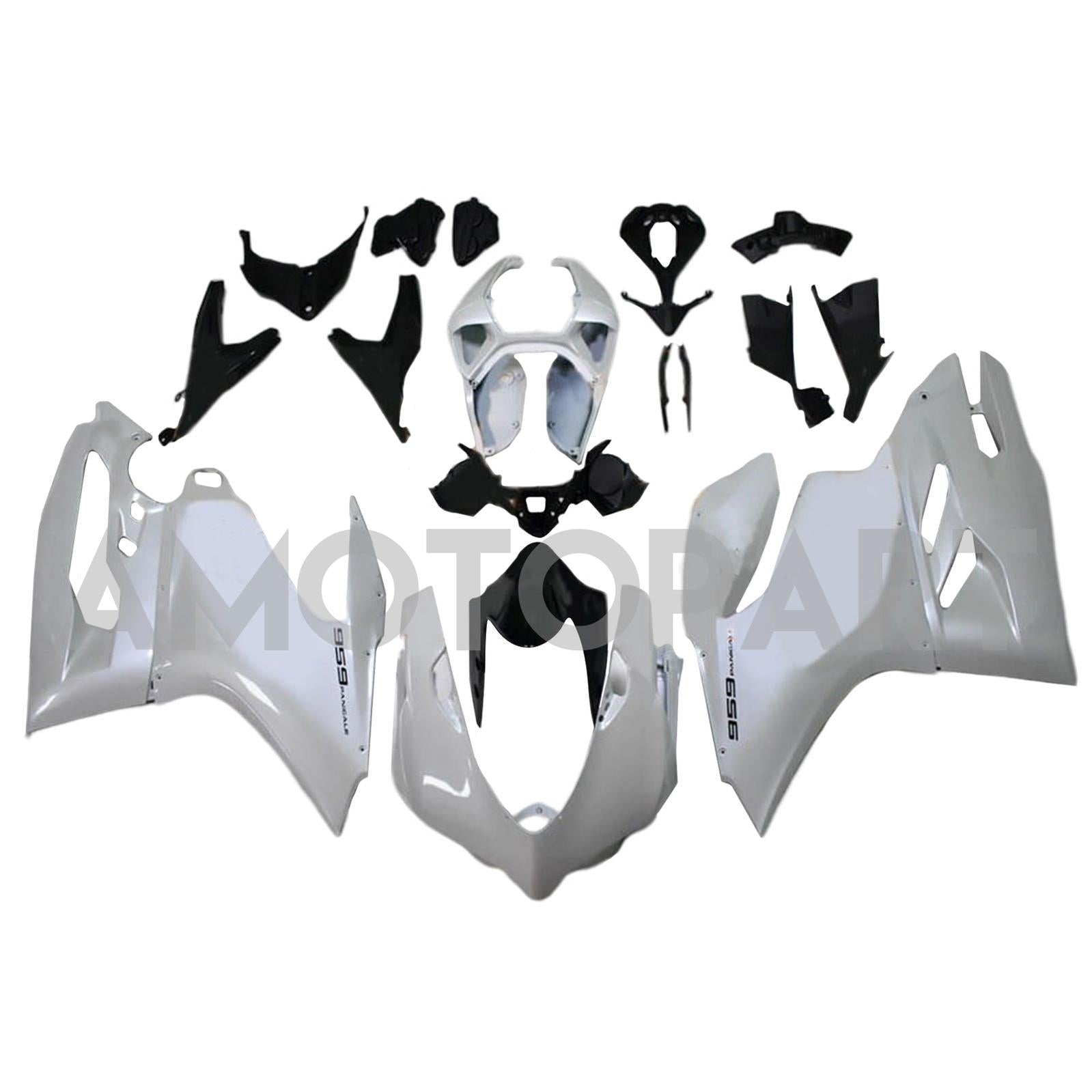 Amotopart 2015-2020 Ducati 1299 959 White Fairing Kit