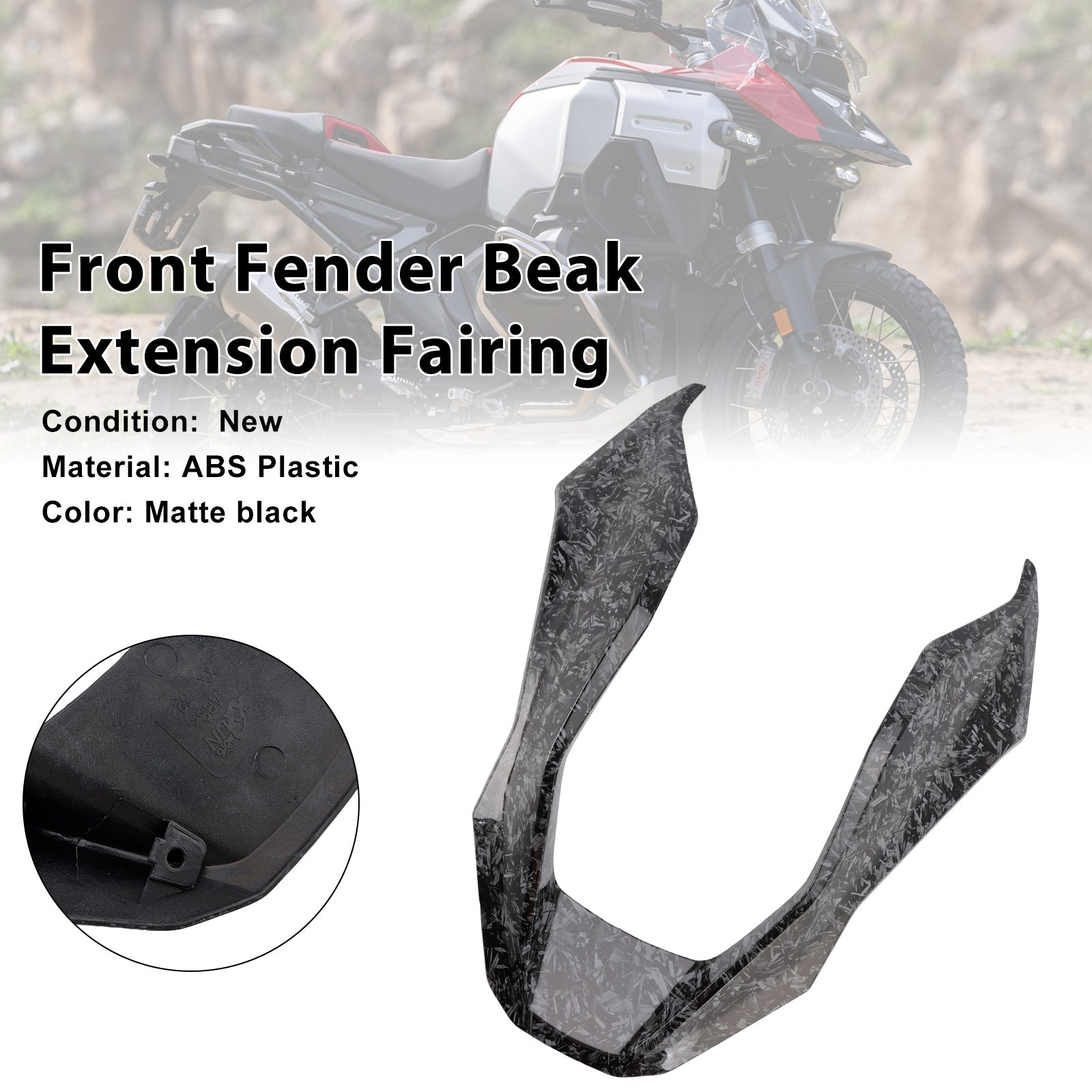 2024-2025 BMW R1300GS Front Fender Beak Extension Fairing