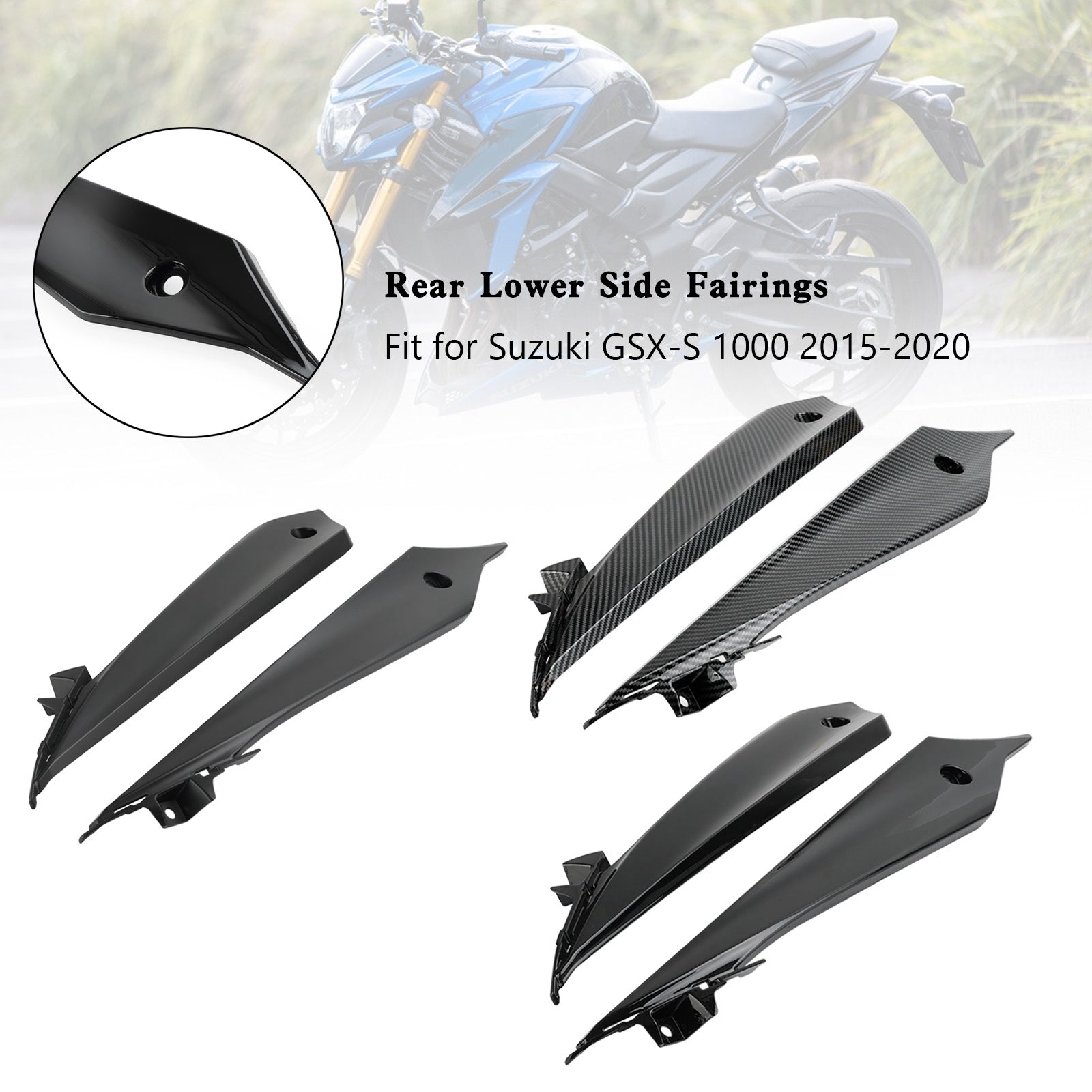 Rear Lower Side Fairings For Suzuki GSX-S 1000 2015-2020