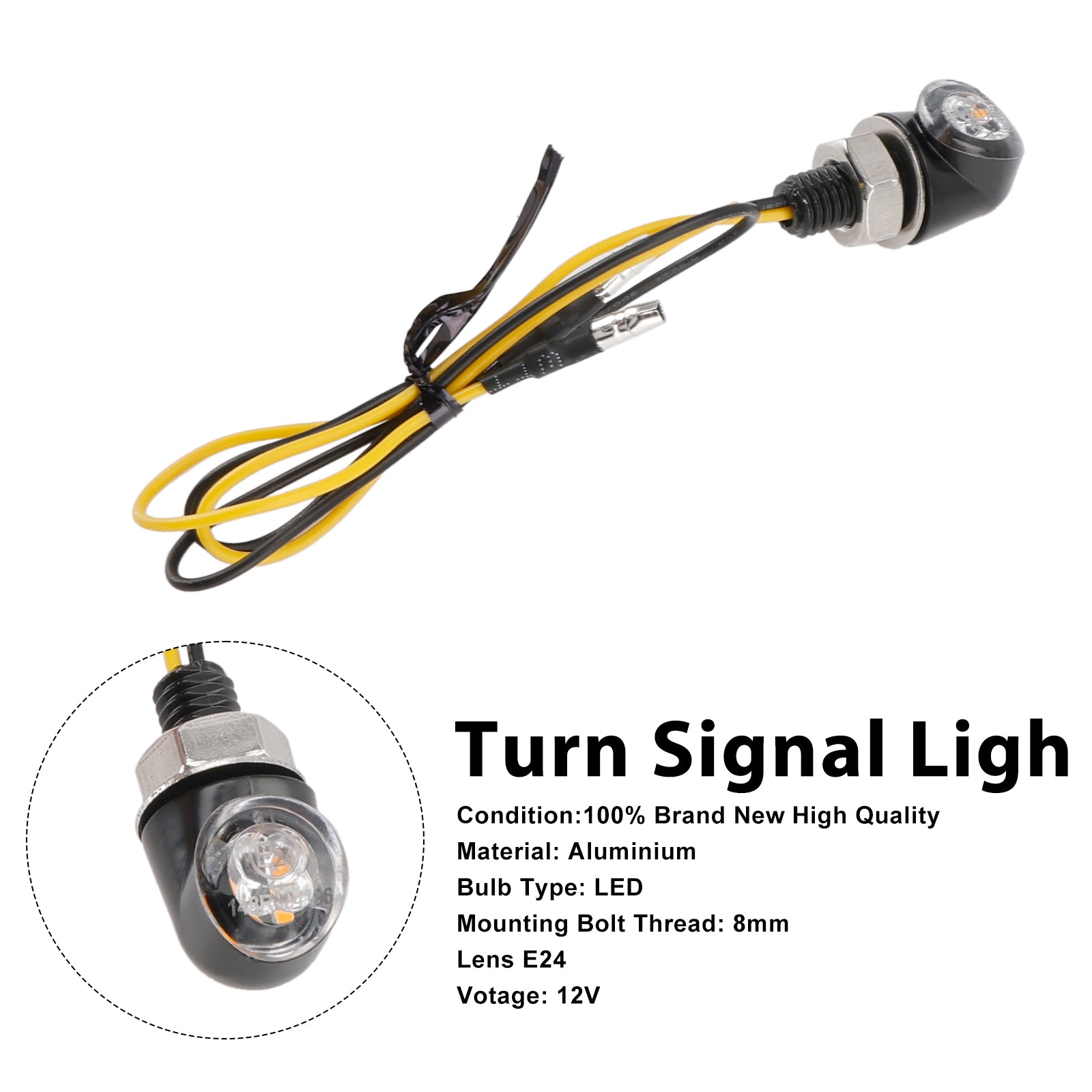 Motocicleta Universal 12V LED INDICADOR INDICADOR INDICADOR DE SINAL