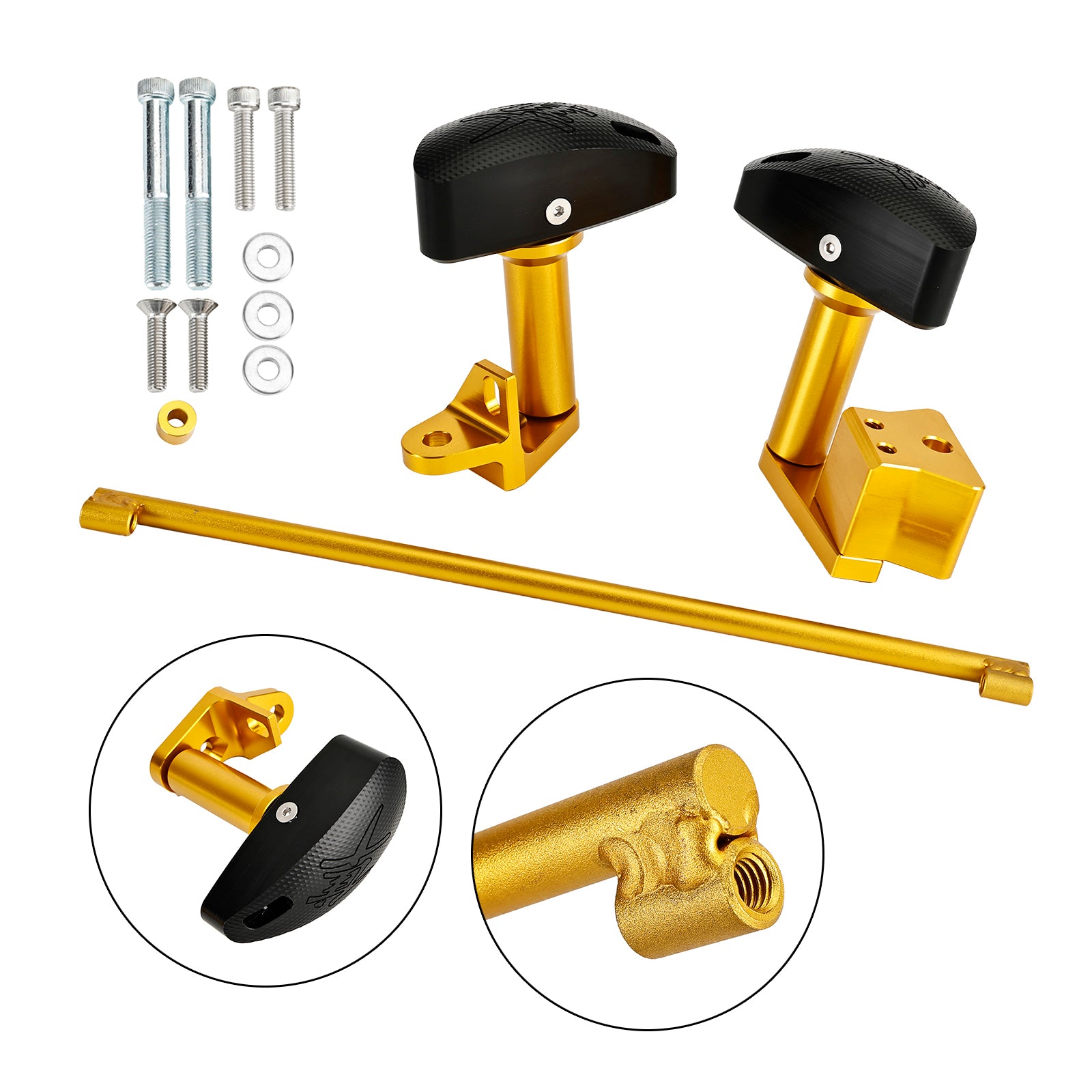 08-20 Suzuki Gsxr1300 Hayabusa Estator Motor Slider Cnc Protector Pad Oro