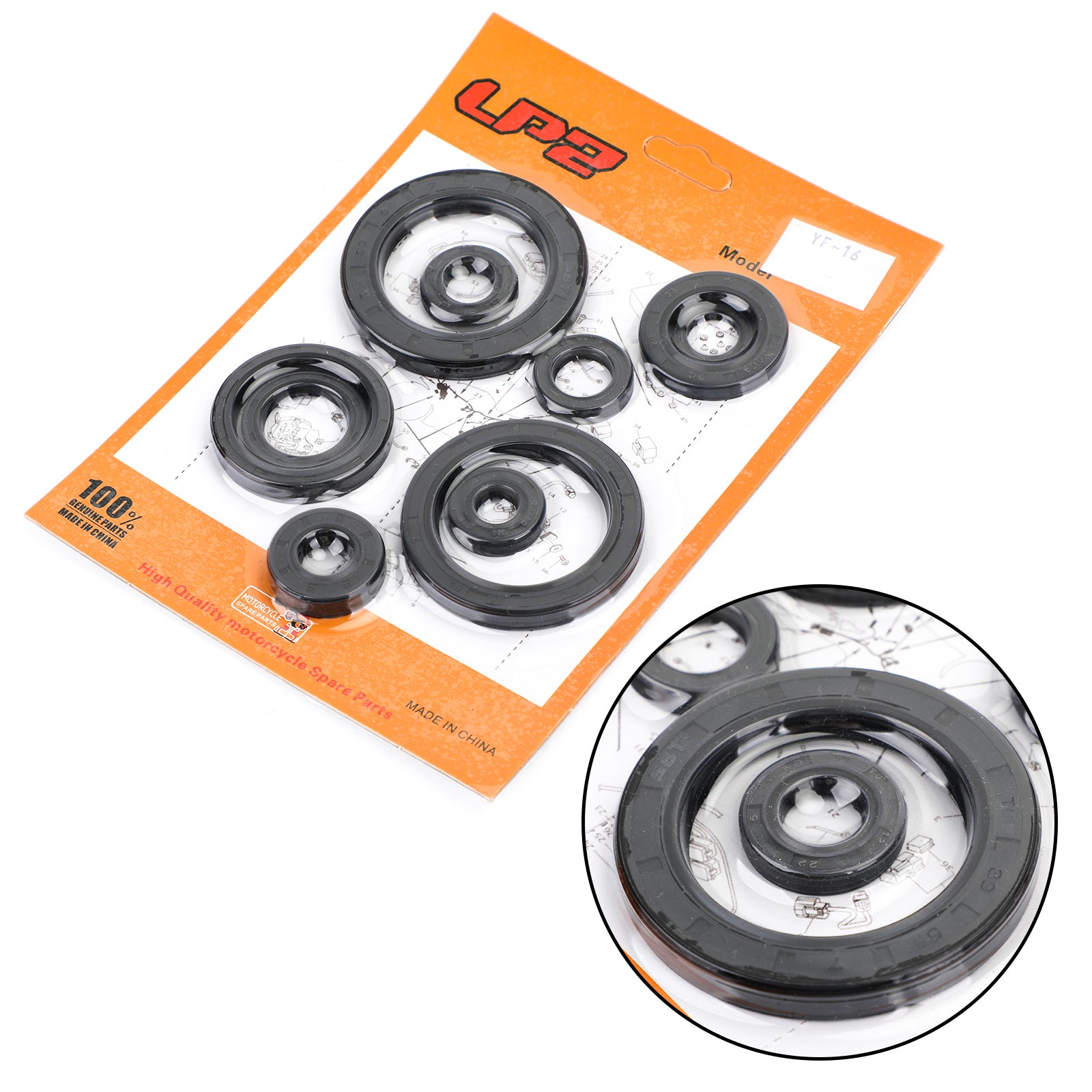 10pcs 07-08 Honda CRF450R CRF 450 R Off-Road Engine Oil Seal Kit Set