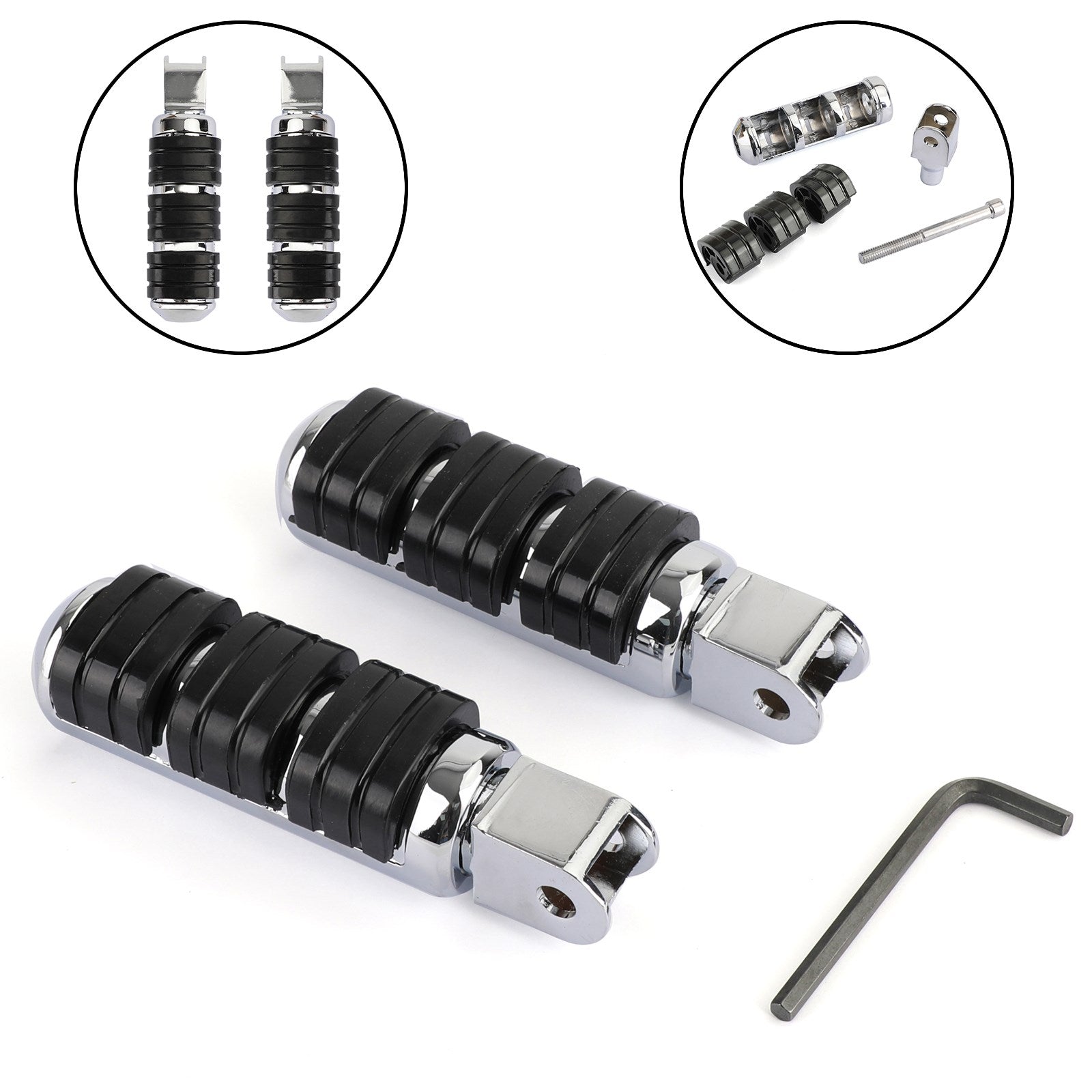 Honda VTX VLX 600 Saber Spirit 1100 Spirit/Ace 750 Aero Magna 750 fotpinnar