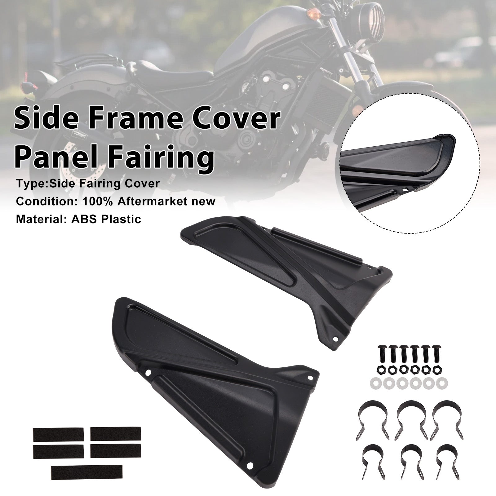 17-22 Honda Rebel CMX 250 300 500 Side Frame Cover Panel Fairing