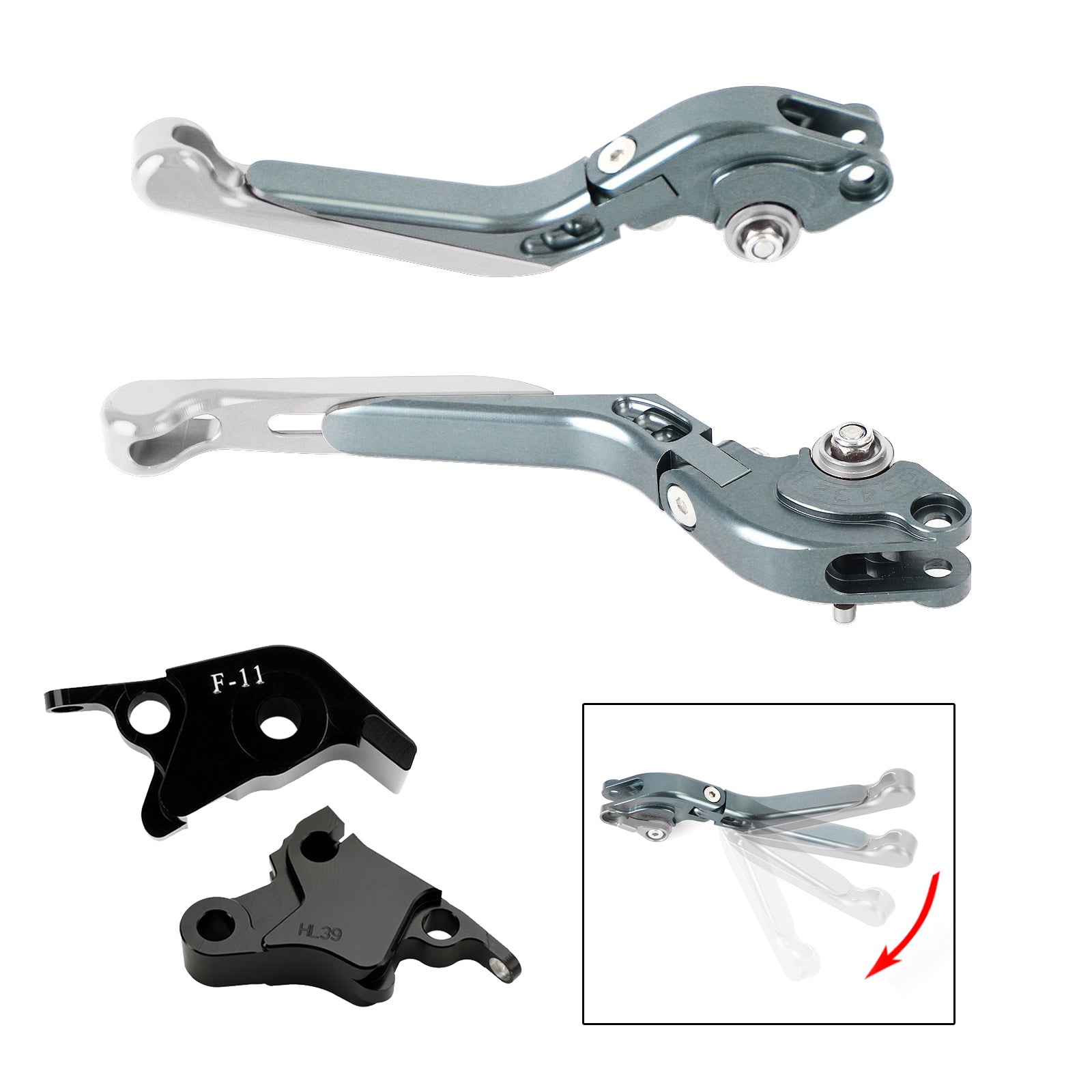 2021-2024 CFMOTO 700CL-X Sport Adjustable Clutch Brake Lever
