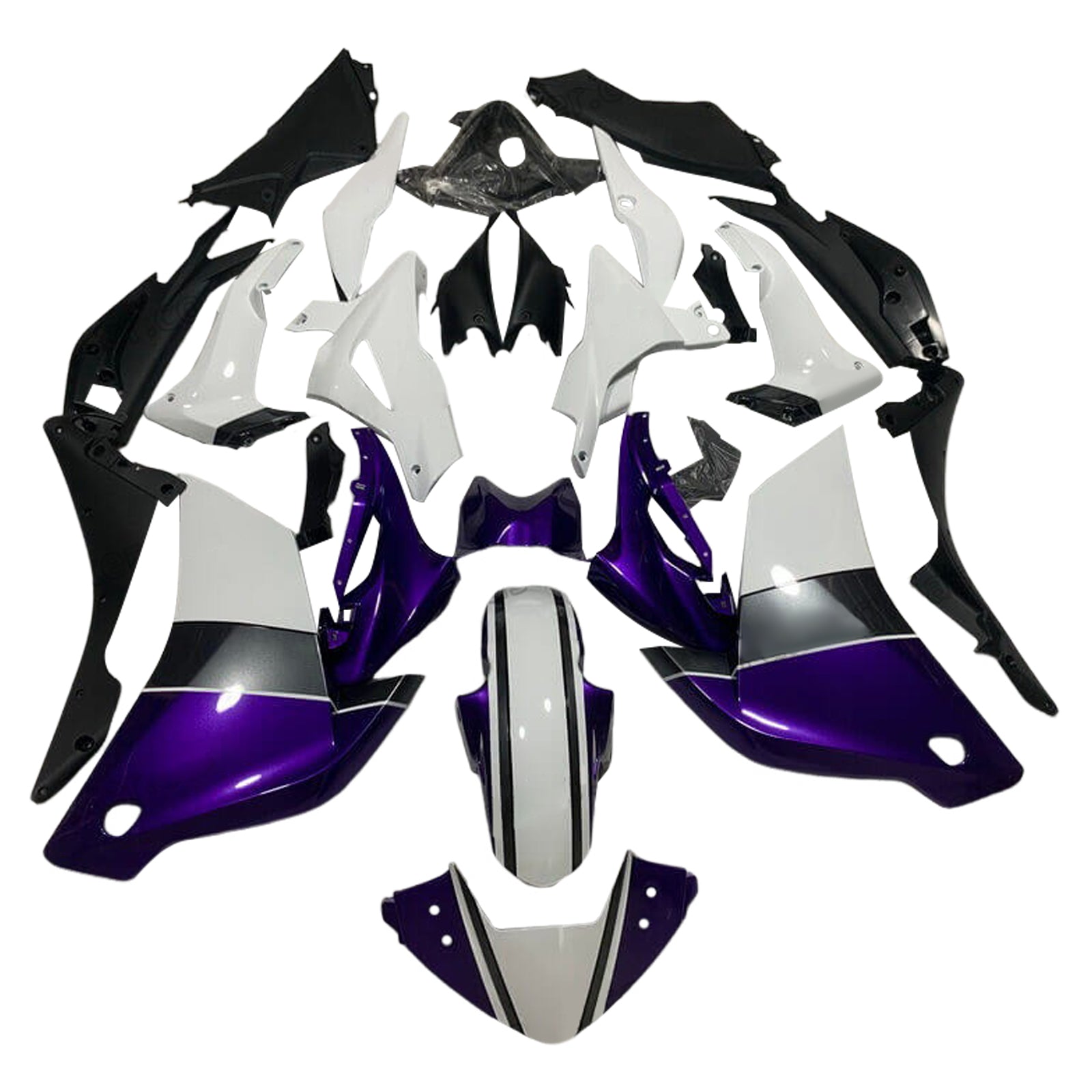Amotopart 2011–2015 CBR250R Honda Lila&Weißes Verkleidungsset
