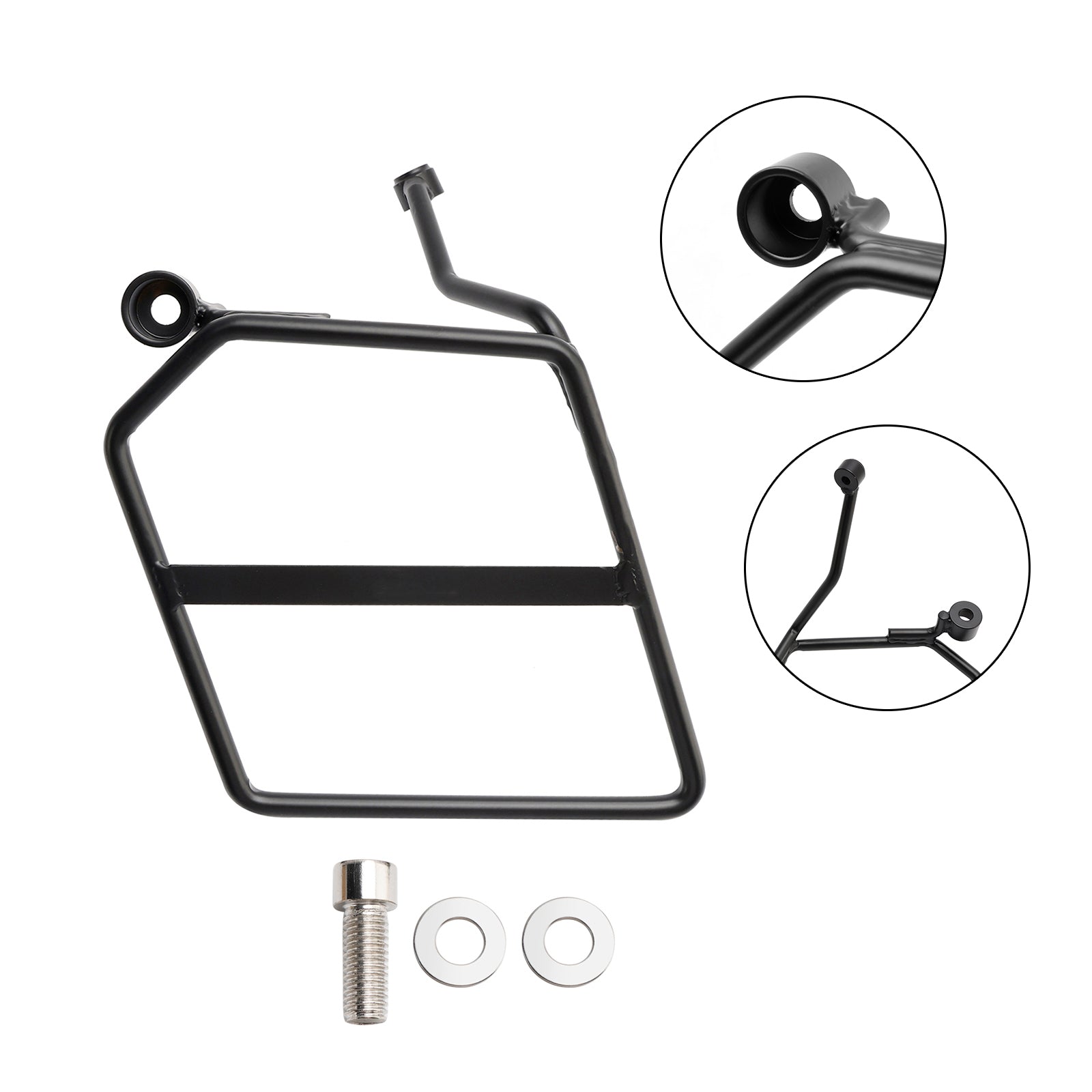 18-24 Honda Monkey 125 Luggage Rack Side Saddle Bag Mount Bracket Left Black