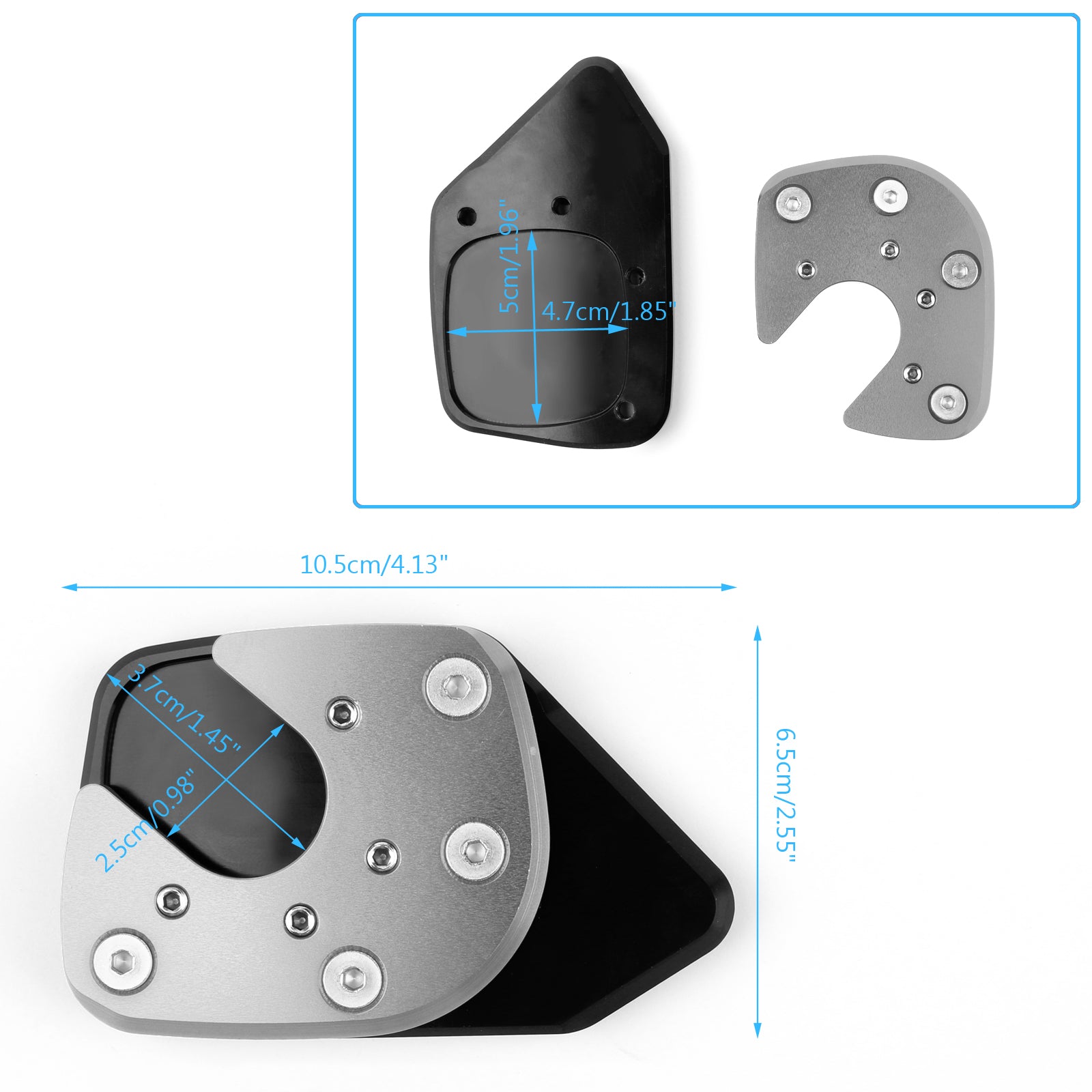 Honda X-ADV 750 17-18 Titan Side Stand Kickstand Enlarge Extension Pad Plate