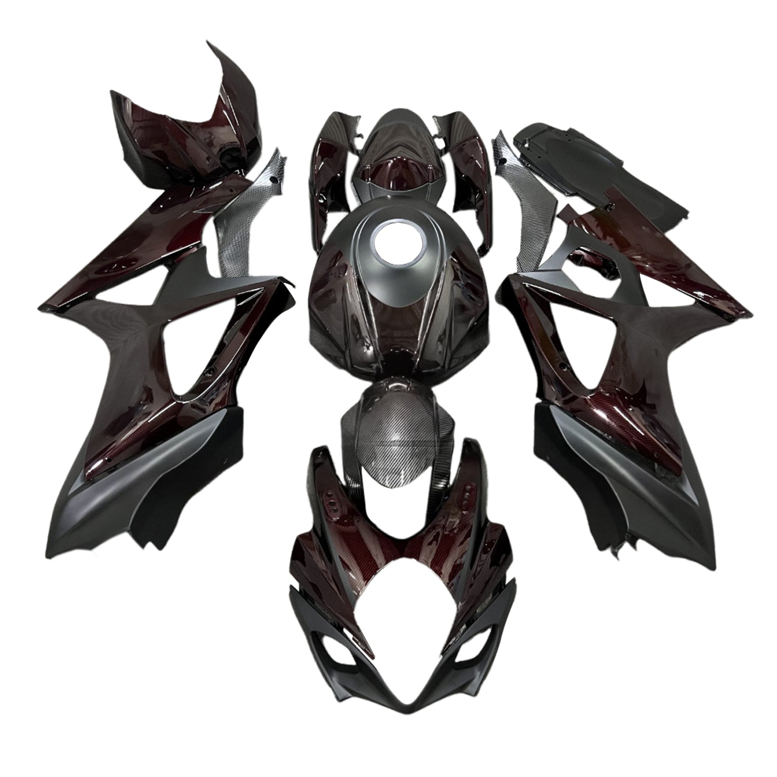 Amotopart 2007-2008 Suzuki GSXR1000 Carbon Fiber Pattern Fairing Kit