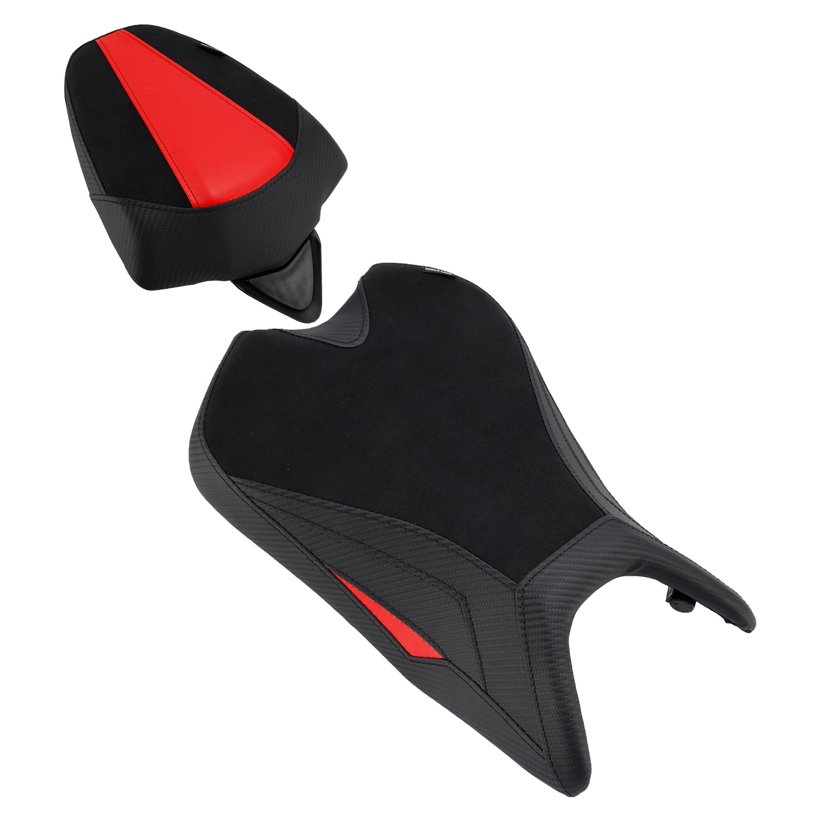 2024-2025 Aprilia Rs457 Rs 457 Front&REar Raider Beifahrer-Kissen-Set Schwarz