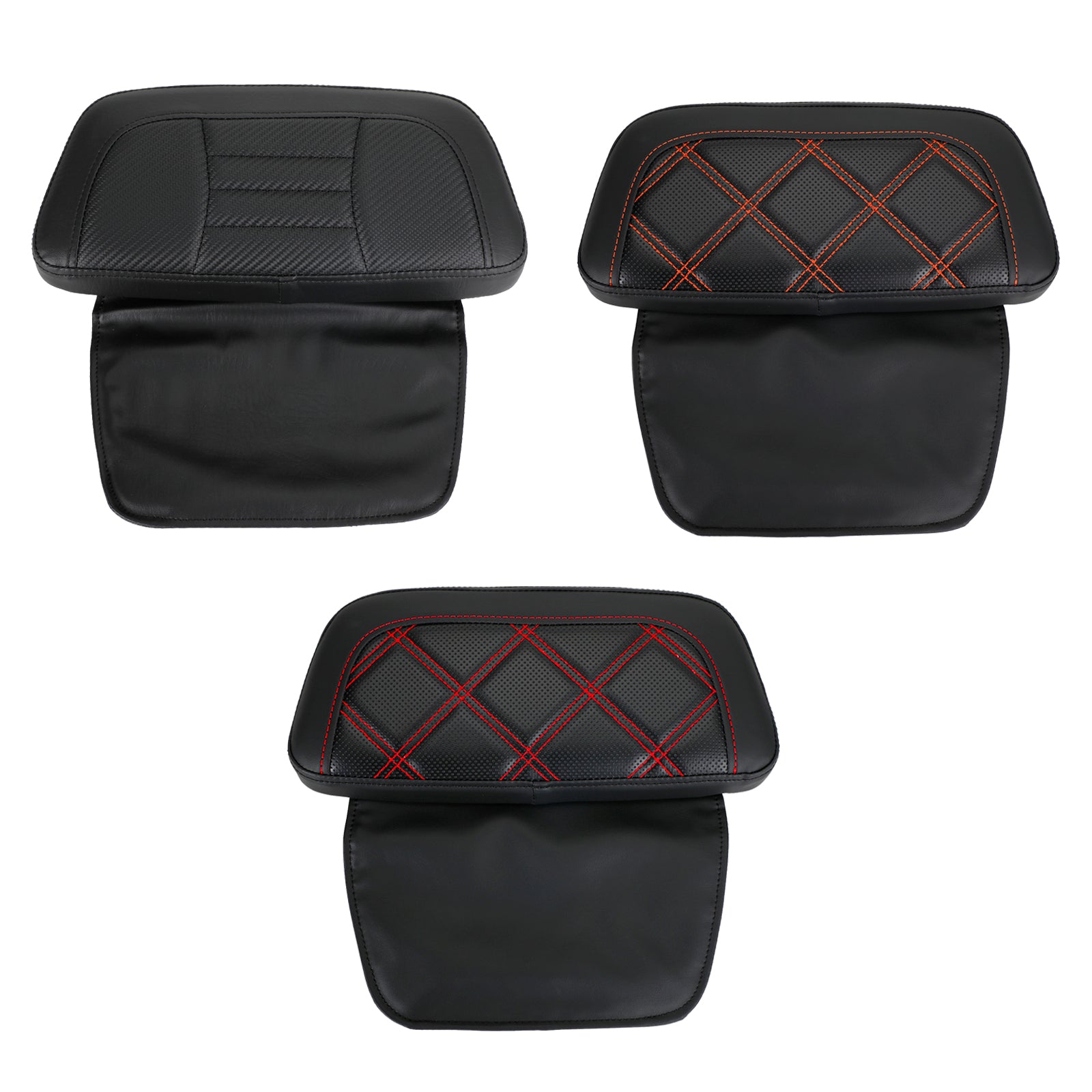 Chopped Pack Trunk Backrest Pad fit for Tour Pack Touring FL Road Glide 2014-Up