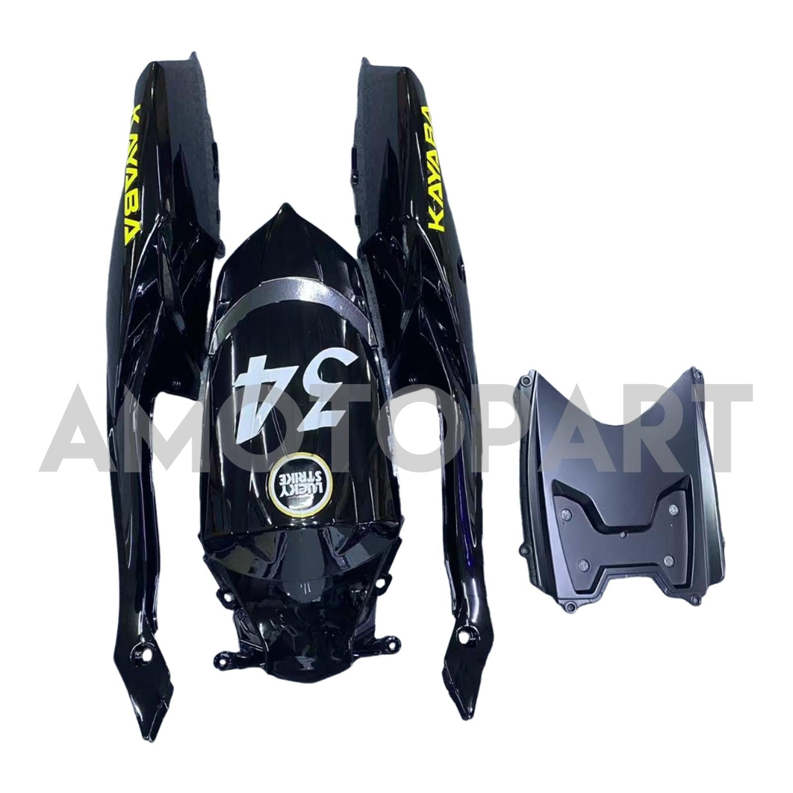 Amotopart 2008-2009 Suzuki GSXR 600/750 White Black Fairing Kit