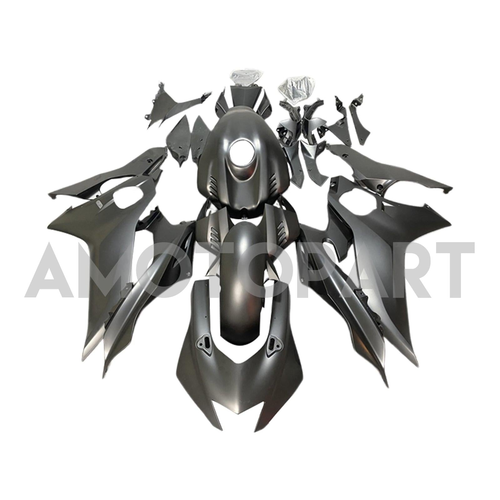 Amotopart Yamaha YZF-R6 2017-2023 Matte Black Fairing Kit