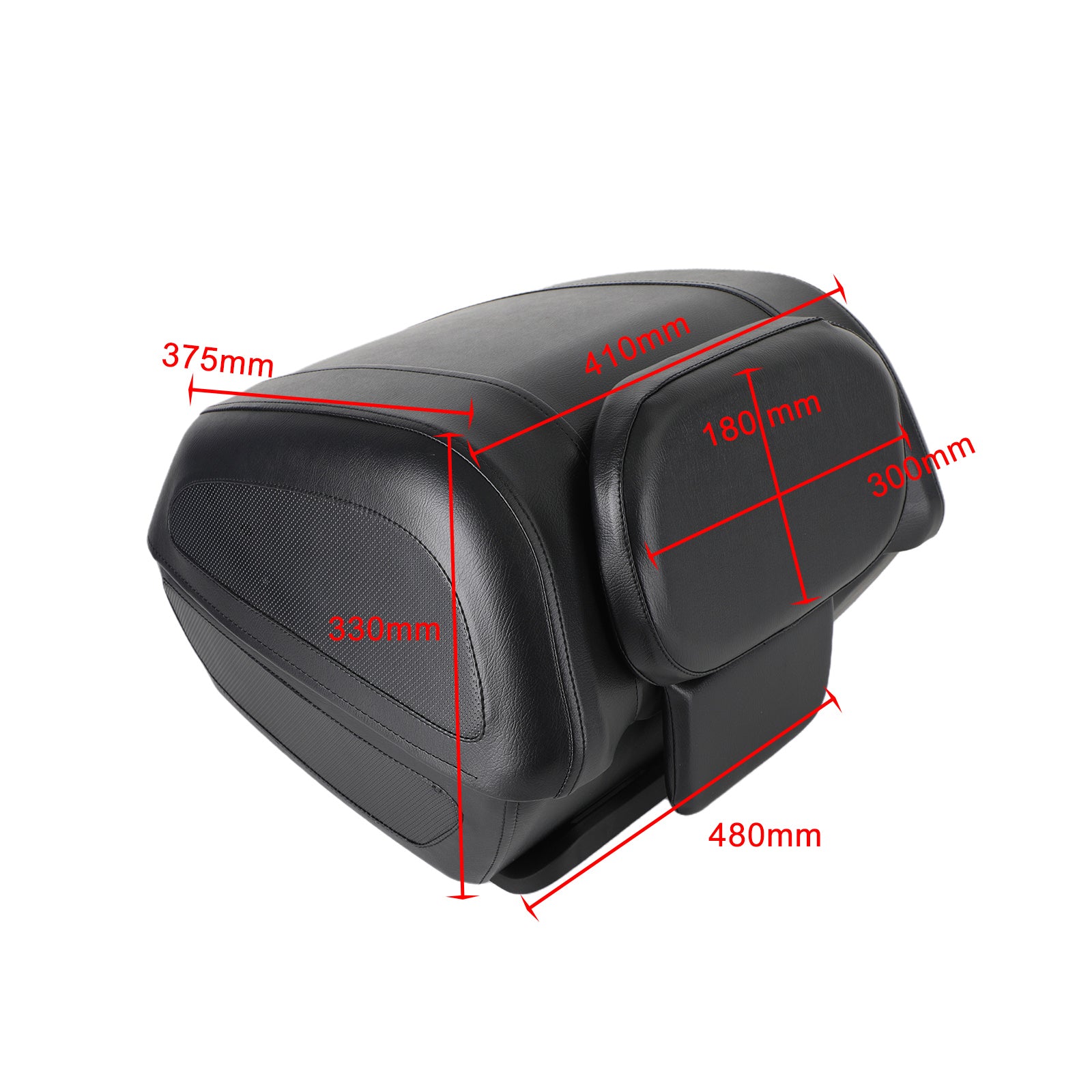 オートバイトップボックス バイク/自転車荷物/ヘルメットバック収納 プレートとキー付き