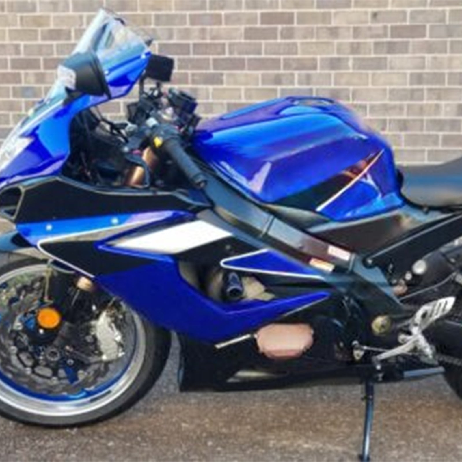 Amotopart 2005-2006 Suzuki GSXR1000 Black Blue Fairing Kit