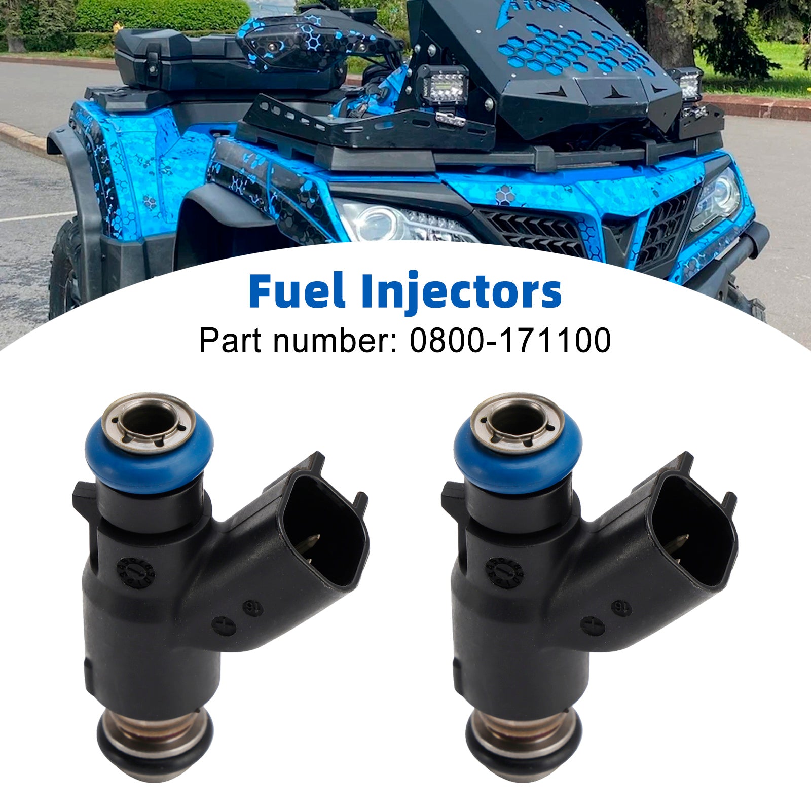 CFMOTO X8 800 CForce UForce Zforce 800-EX 12-19 2PCS 0800-171100 Fuel Injector