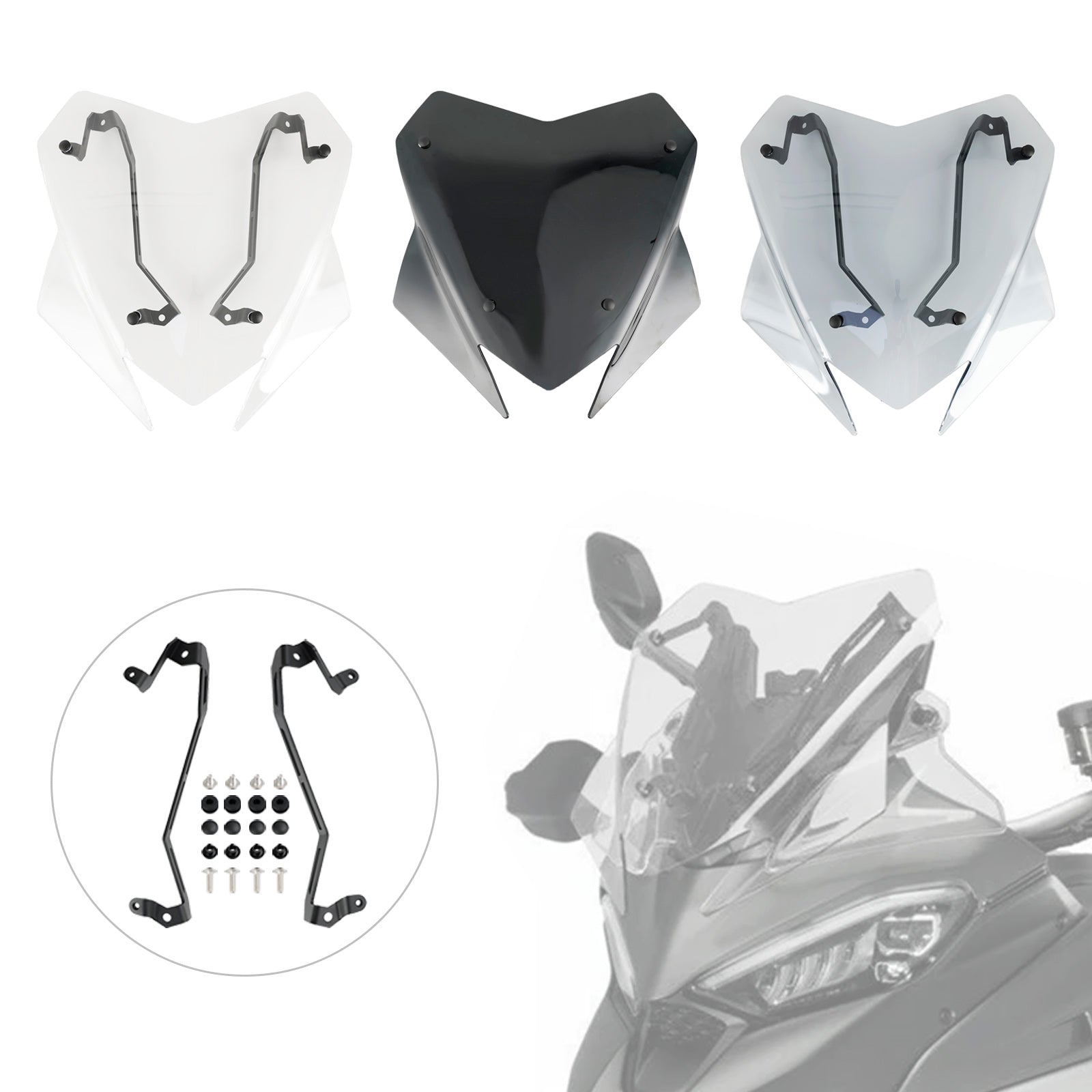 En pare-brise Ajustement pour Ducati Multistrada V4/S/S Sport 2021-2023