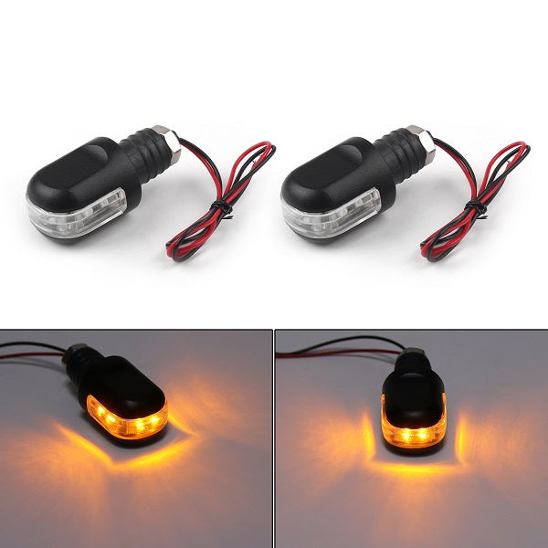 Turn Signal Light instalado na extremidade da alça de motocicleta de 18 mm a 22mm