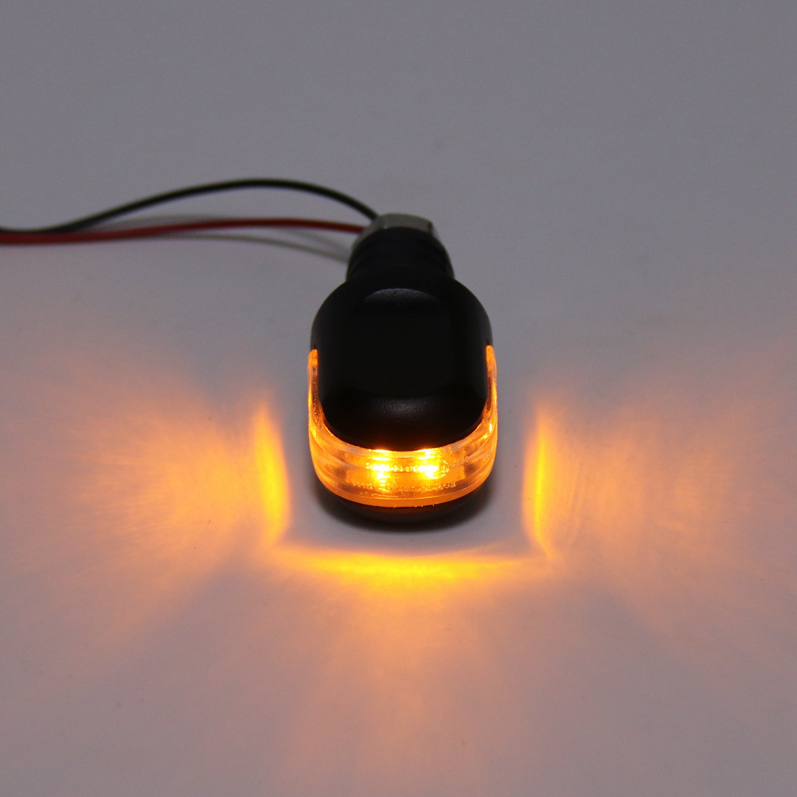 Turn Signal Light instalado na extremidade da alça de motocicleta de 18 mm a 22mm