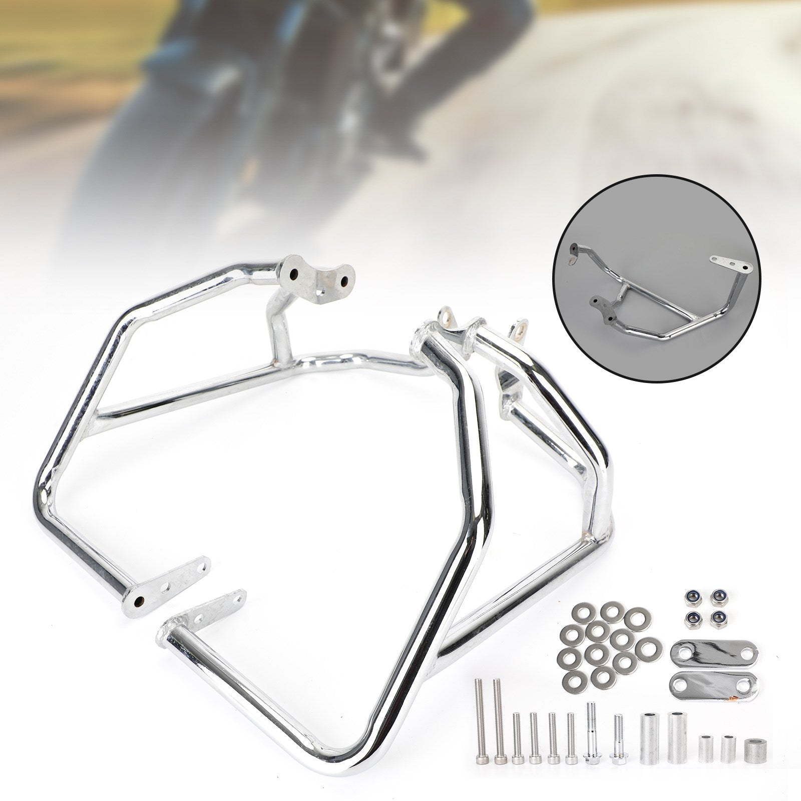 Motorbeskyttelsesramme Anti-Crash støtfangerbeskytter for Honda GL1800 Gold Wing 18-20 Generisk