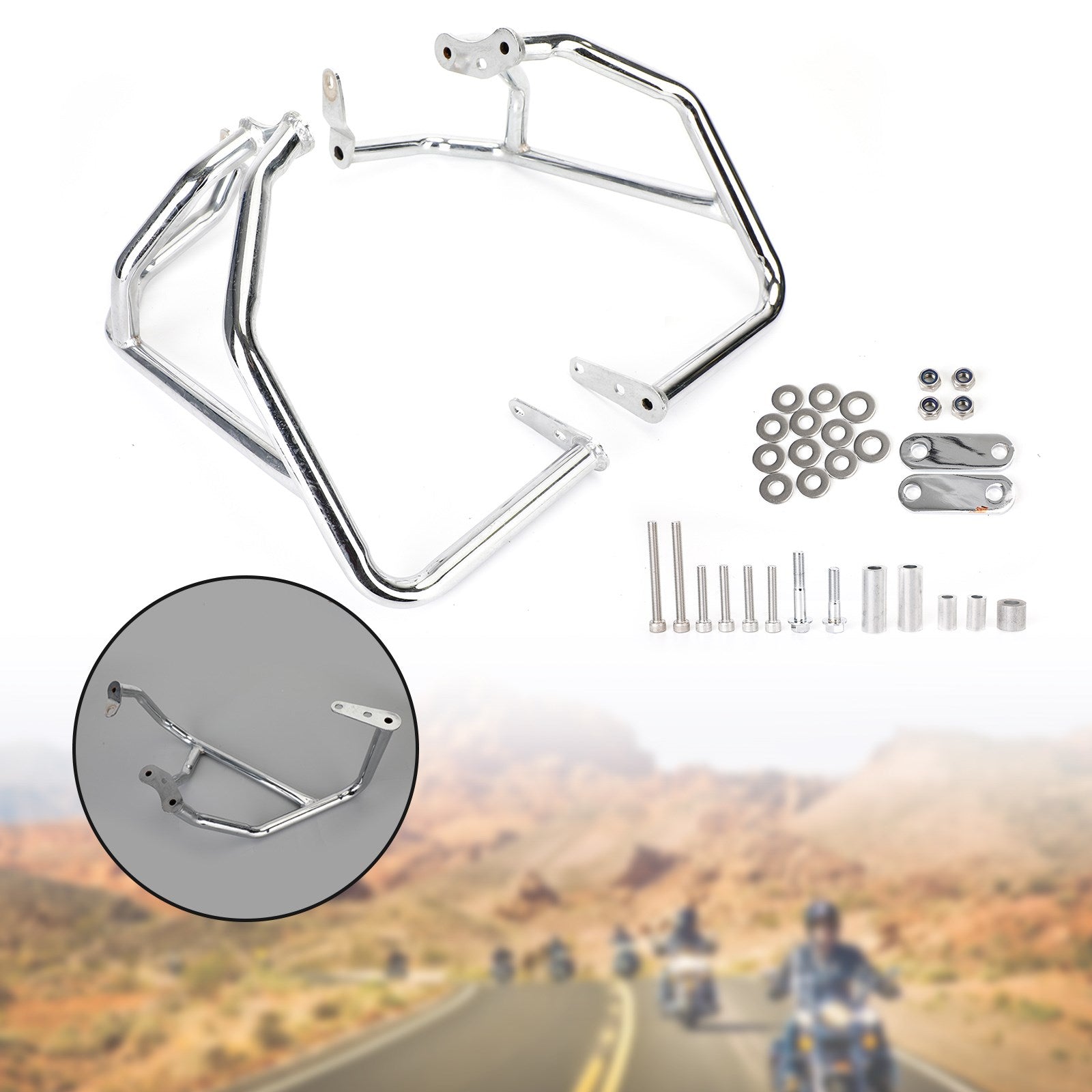 Motorbeskyttelsesramme Anti-Crash støtfangerbeskytter for Honda GL1800 Gold Wing 18-20 Generisk