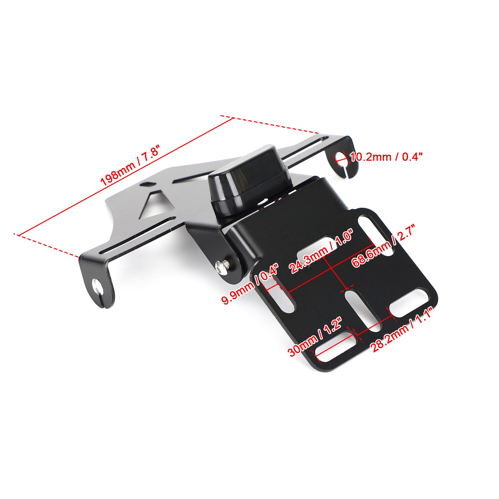 Universal Motorrad einstellbare Winkelkennzahlen Nummernrahmenhalterhalter Generikum Generikum