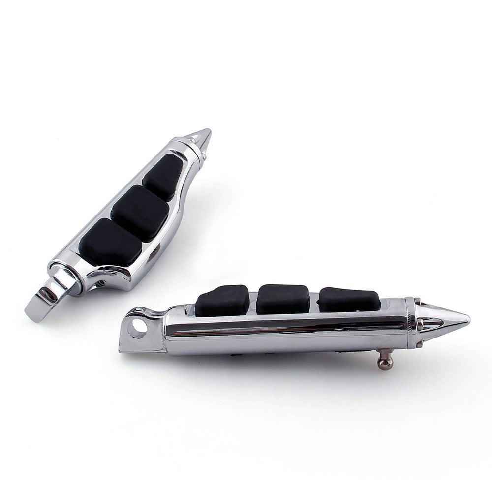 4475 Stiletto Pegs Footpegs For Harley Softail Sportster Dyna Glide Fat Boy BLK